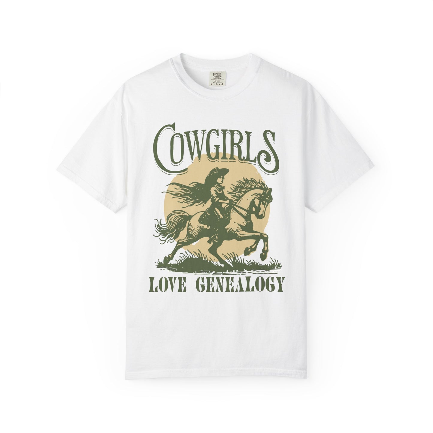 Cowgirls Love Genealogy Comfort Colors Genealogy T-Shirt