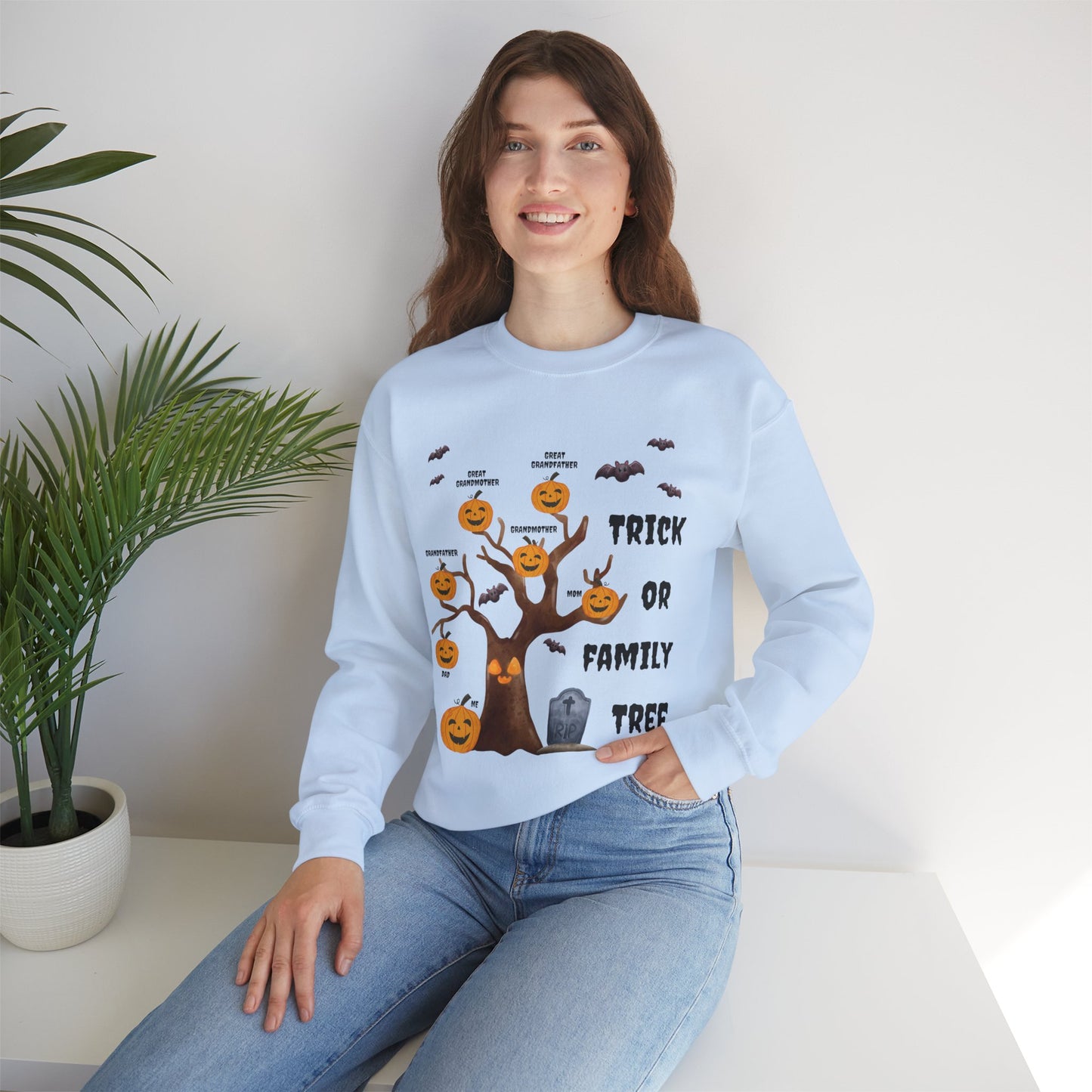 Halloween Genealogy Trick or Family Tree Sweatshirt