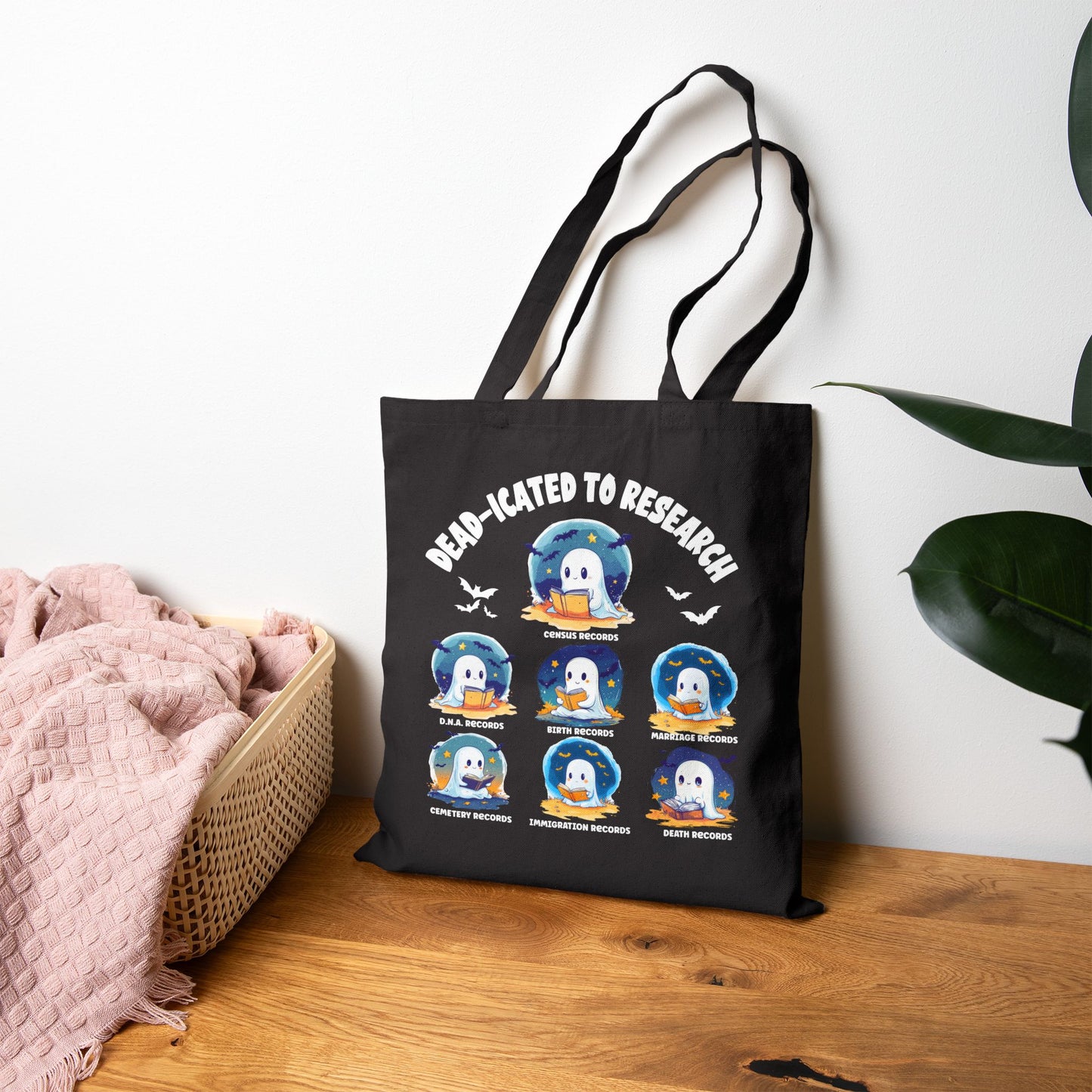 Dedicated to Research Ghost Tote Bag