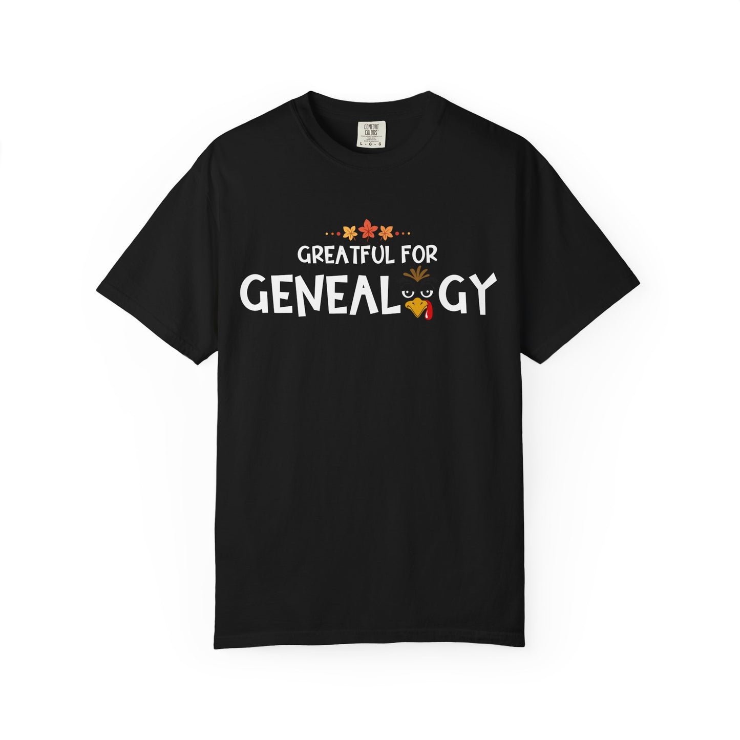 Grateful for Genealogy Thanksgiving Tshirt Gift