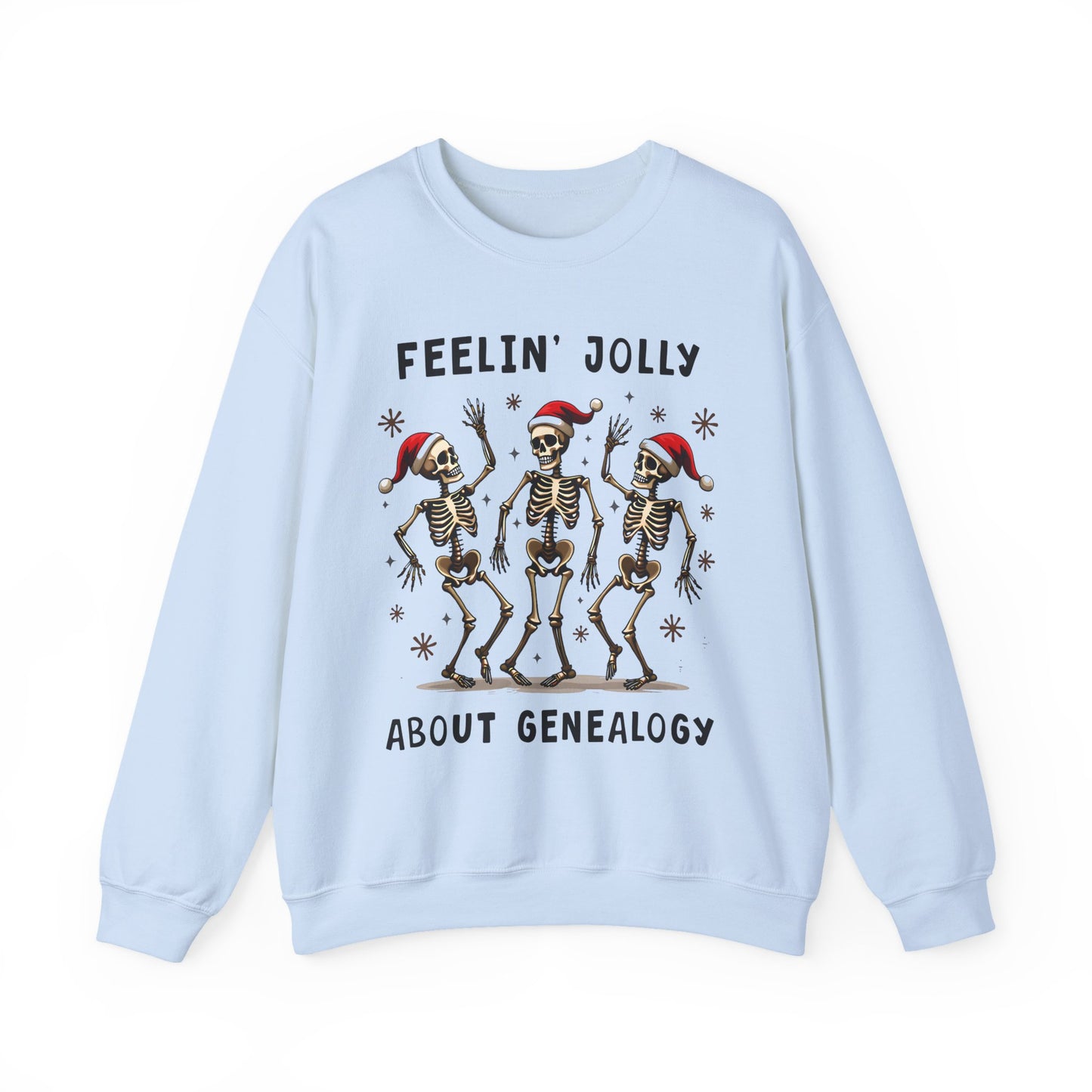 Feelinā Jolly About Genealogy Christmas Sweatshirt