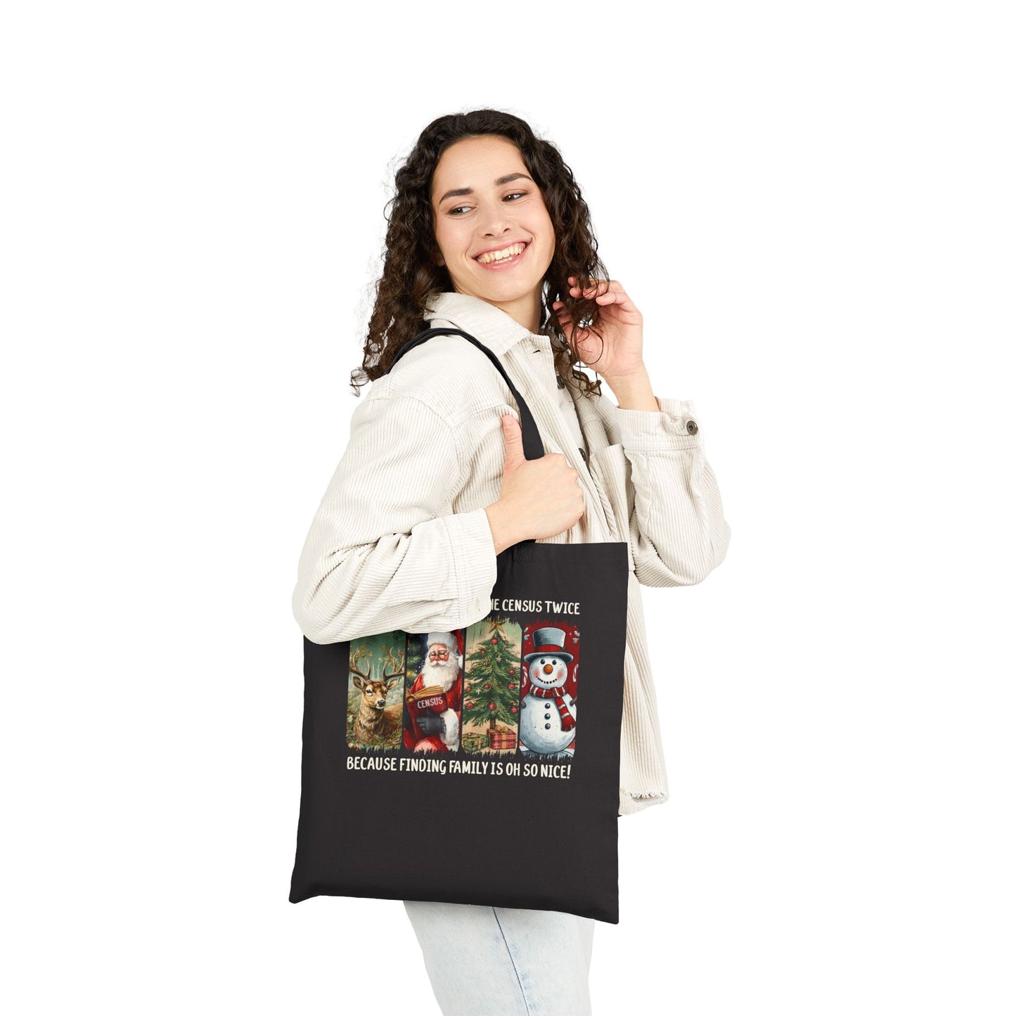 Santa’s Checking the Census Twice Tote Bag