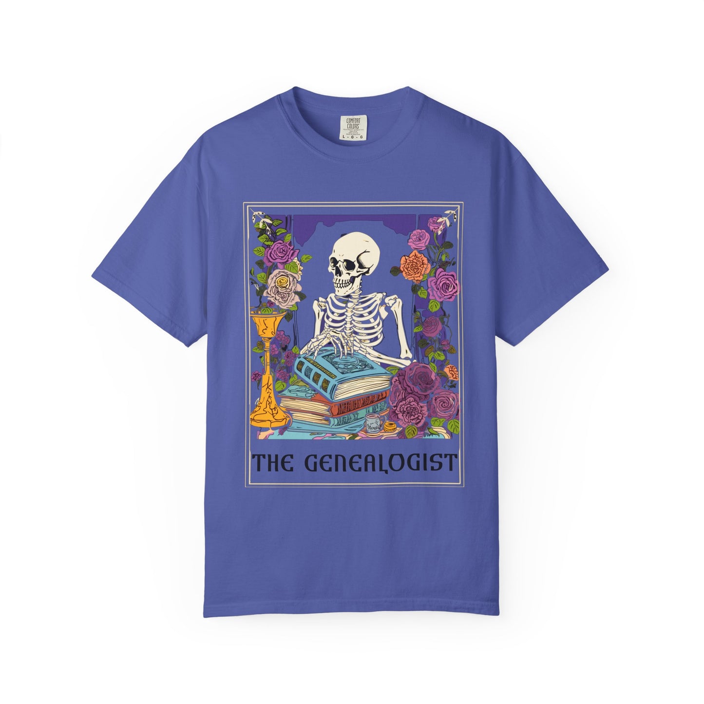 The Genealogist Vintage Skeleton Halloween T-Shirt