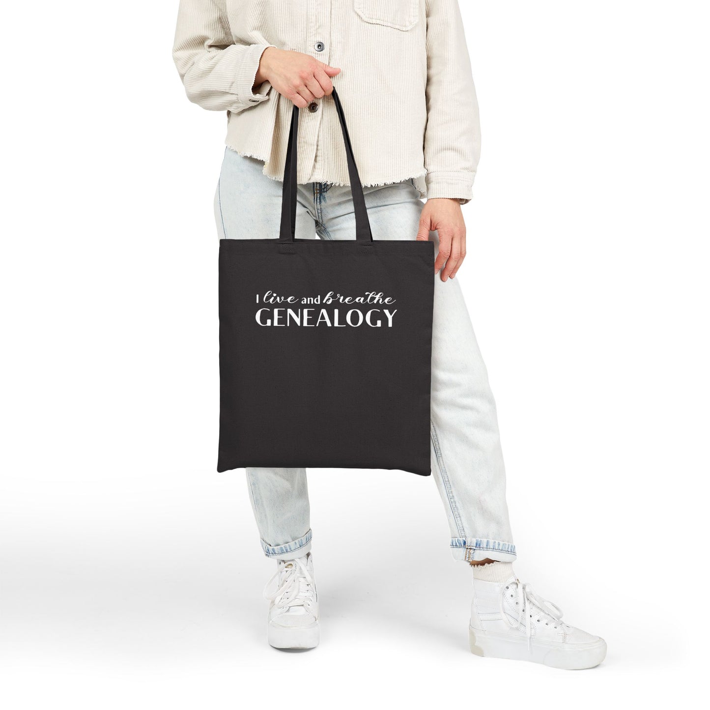 I Live and Breathe Genealogy Tote Bag
