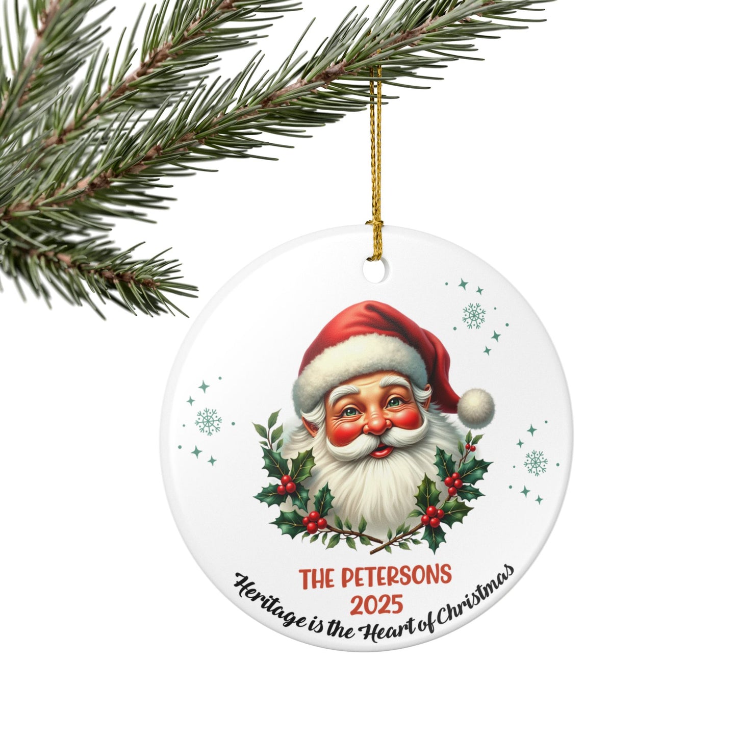 Personalized Santa Christmas Ornament