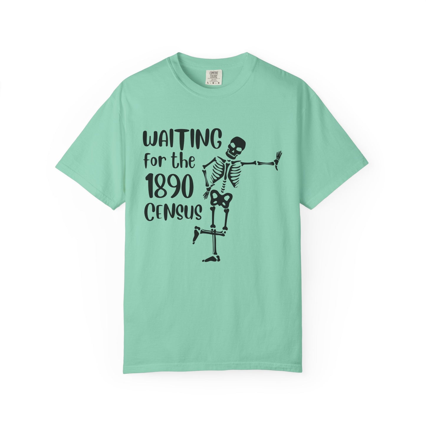 Waiting for the 1890 Census Skeleton Genealogy Shirt