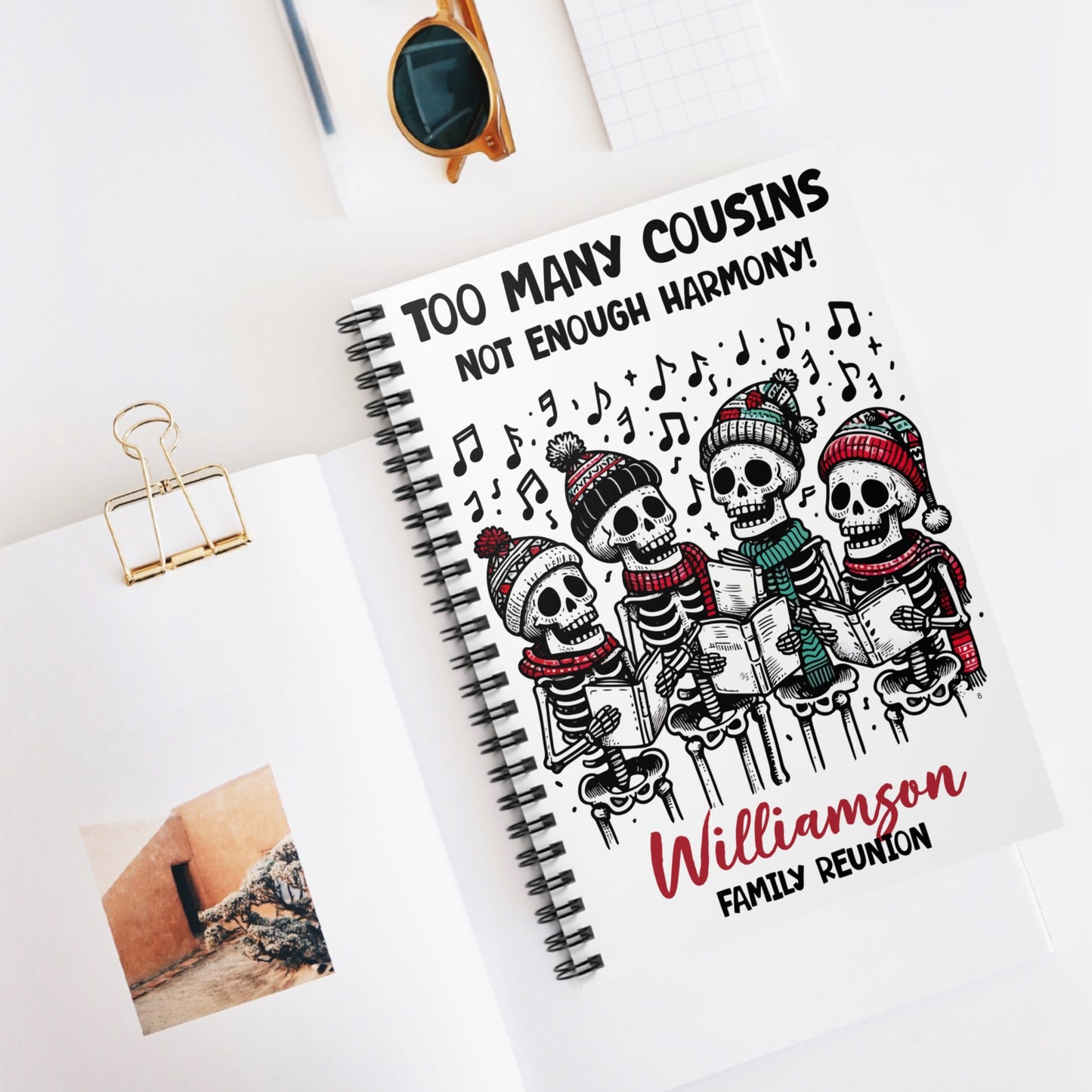 Too Many Cousins Not Enough Harmony Spiral Notebook
