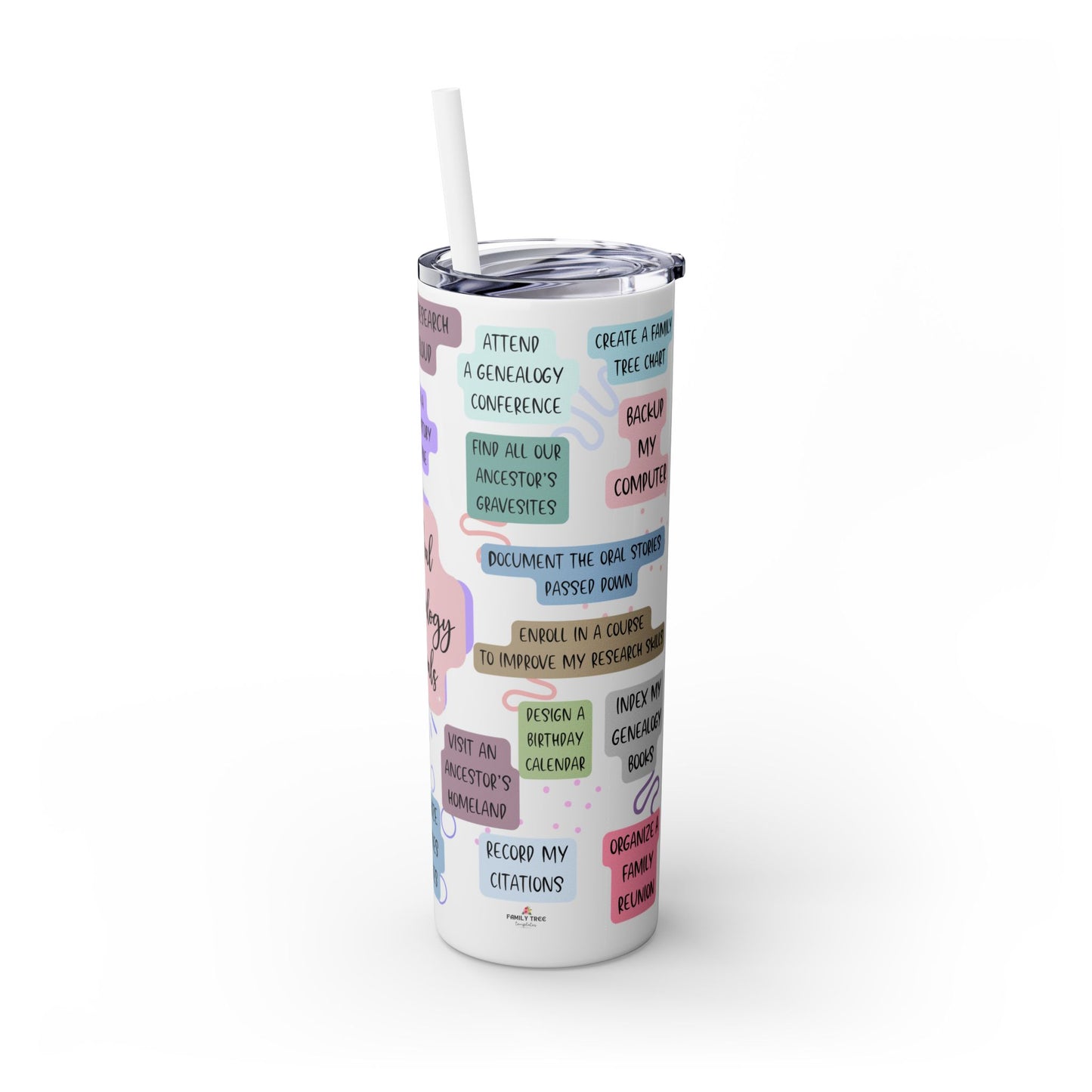 Genealogy Water Tumbler for Conferences