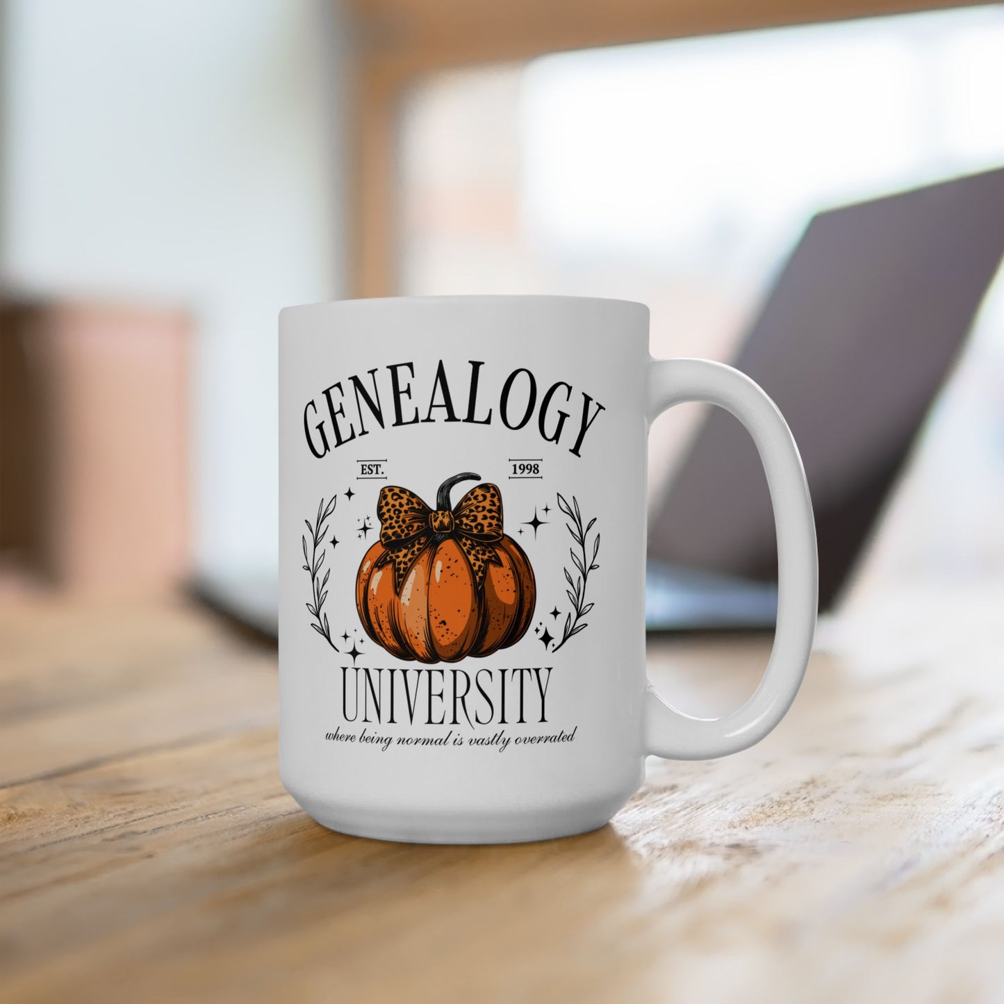 Genealogy University Pumpkin Mug