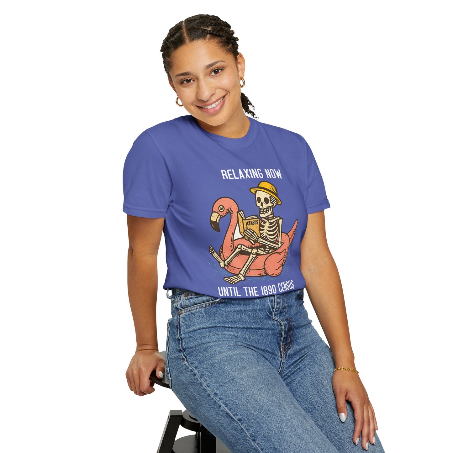 Relaxing Now Until the 1890 Census Reappears Funny T-Shirt