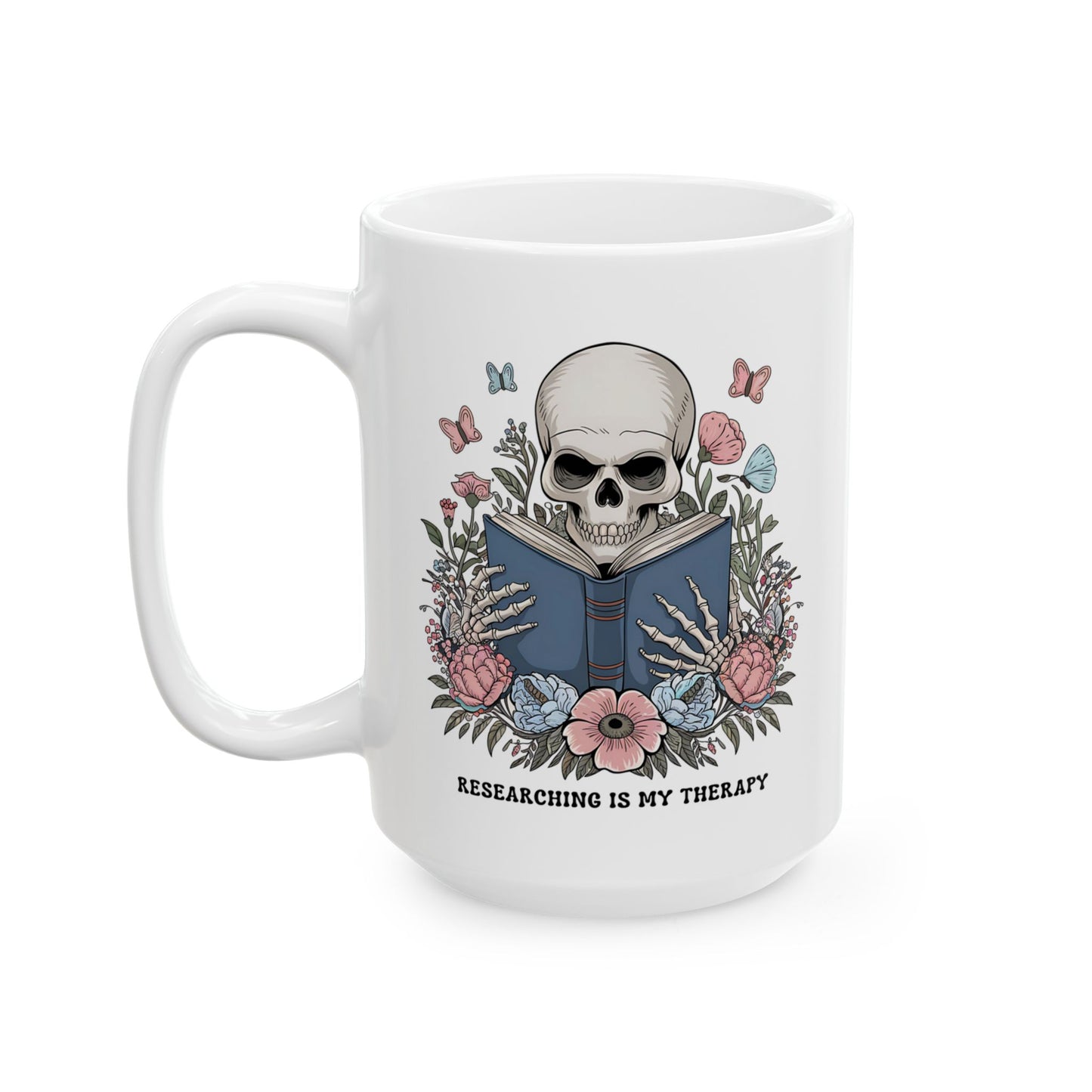 Researching Is My Therapy Mug