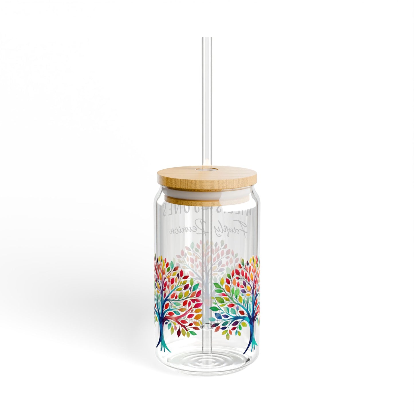 Personalized Family Reunion Glass Sipper Cup