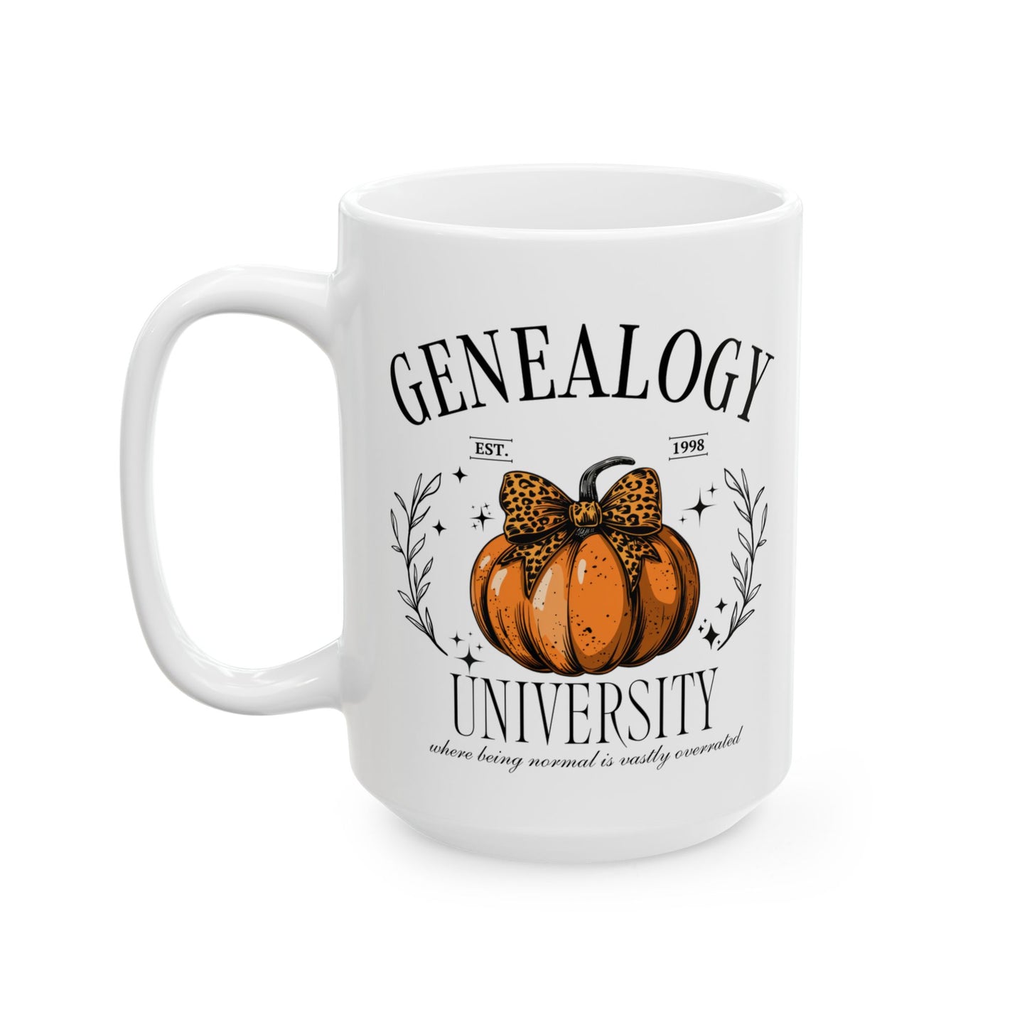 Genealogy University Pumpkin Mug