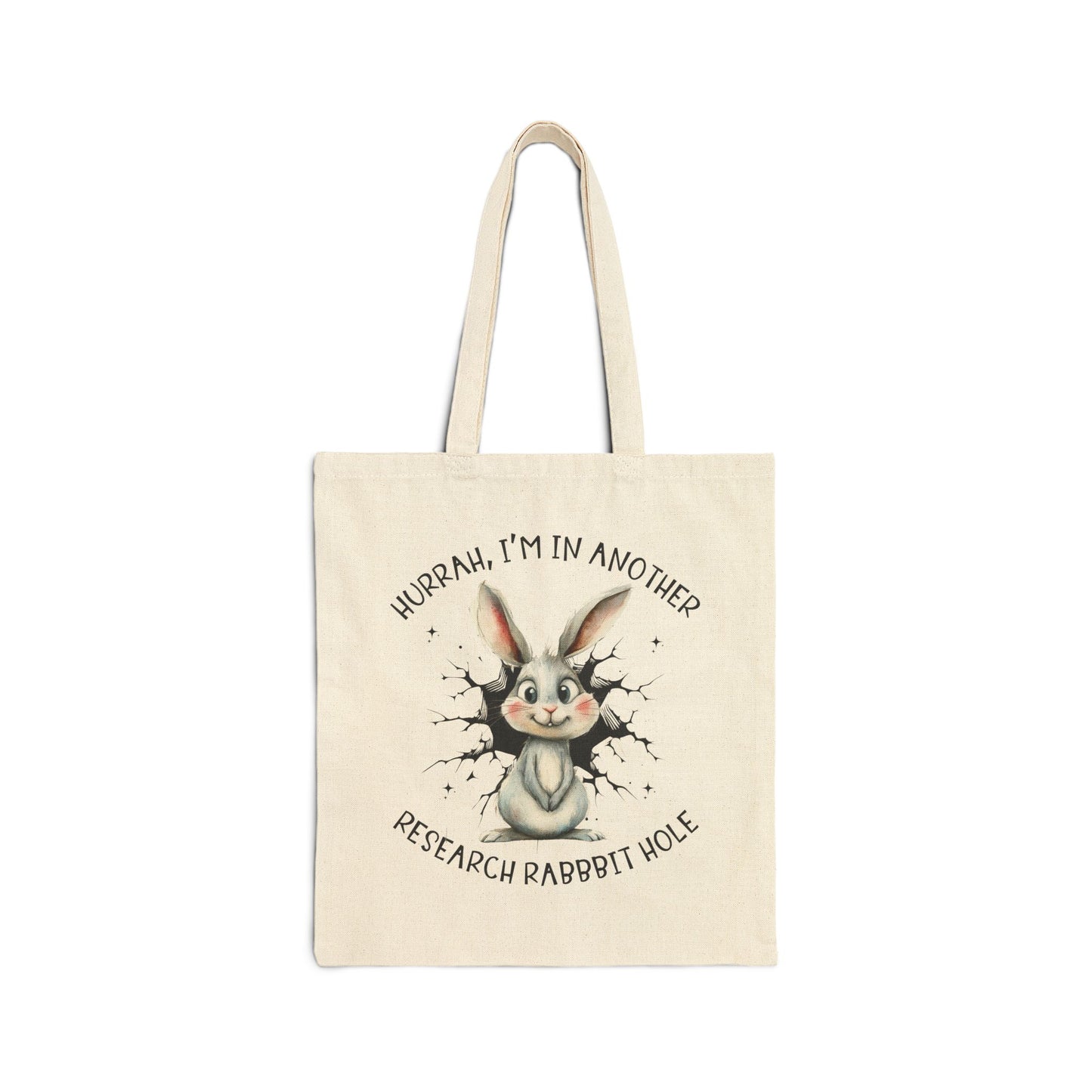 Double-Sided Research Rabbit Hole Tote Bag