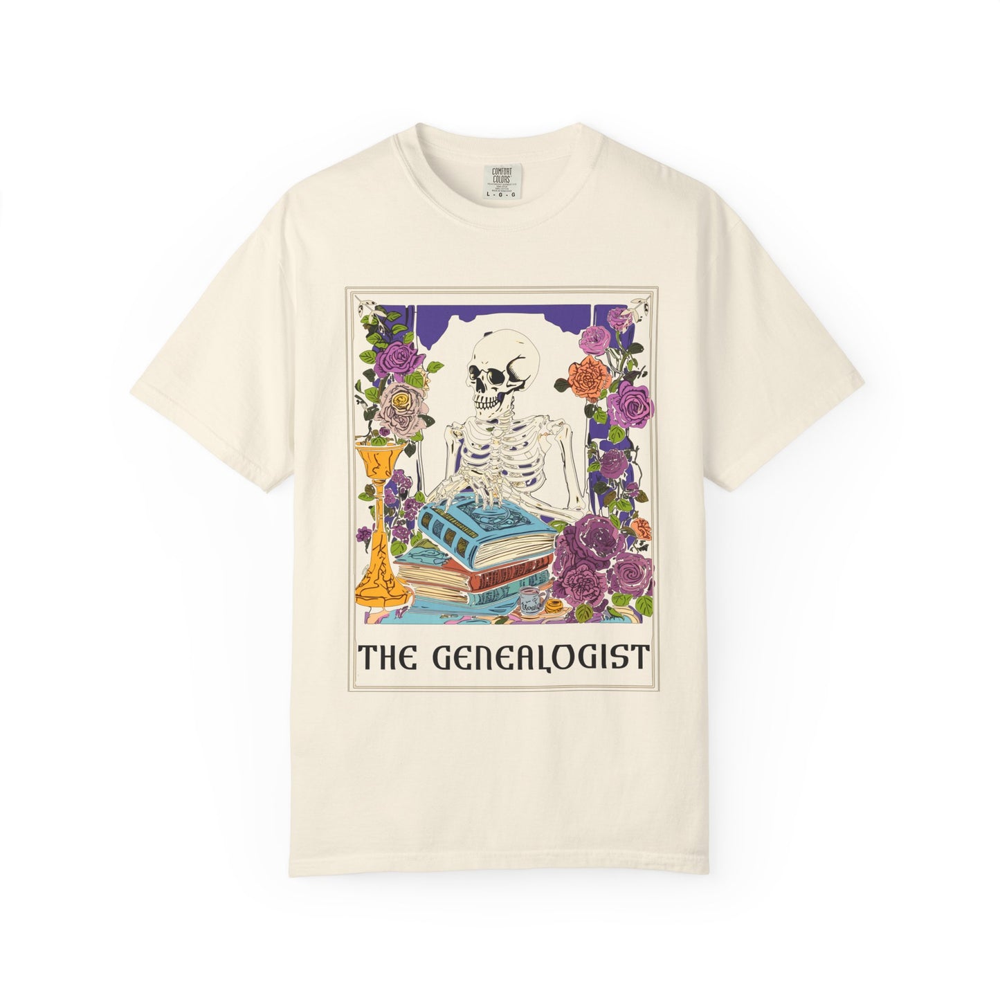 The Genealogist Vintage Skeleton Halloween T-Shirt