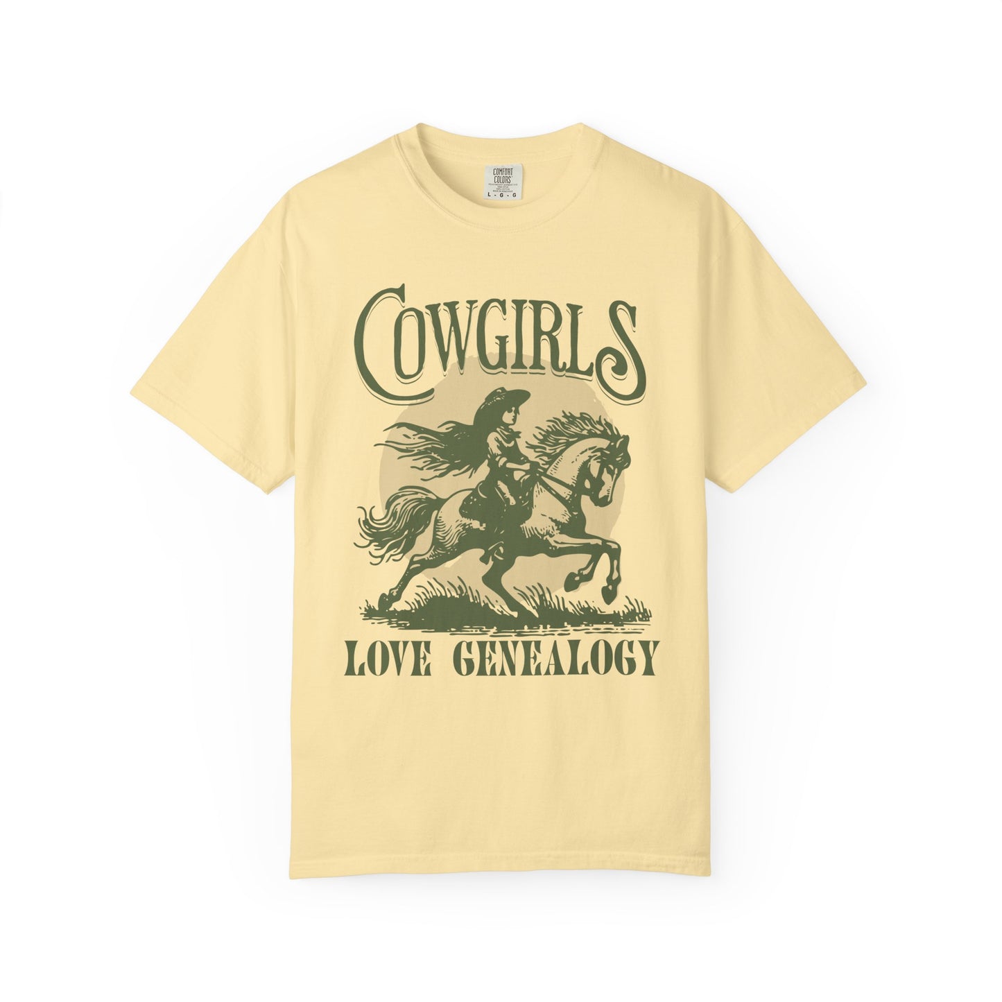 Cowgirls Love Genealogy Comfort Colors Genealogy T-Shirt