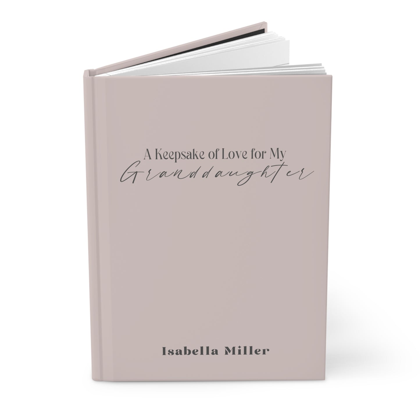 Personalized Name Journal A Keepsake of Love for my Granddaughter