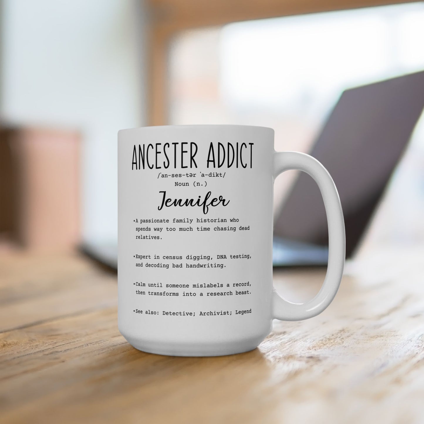 Personalized Ancestor Addict Mug