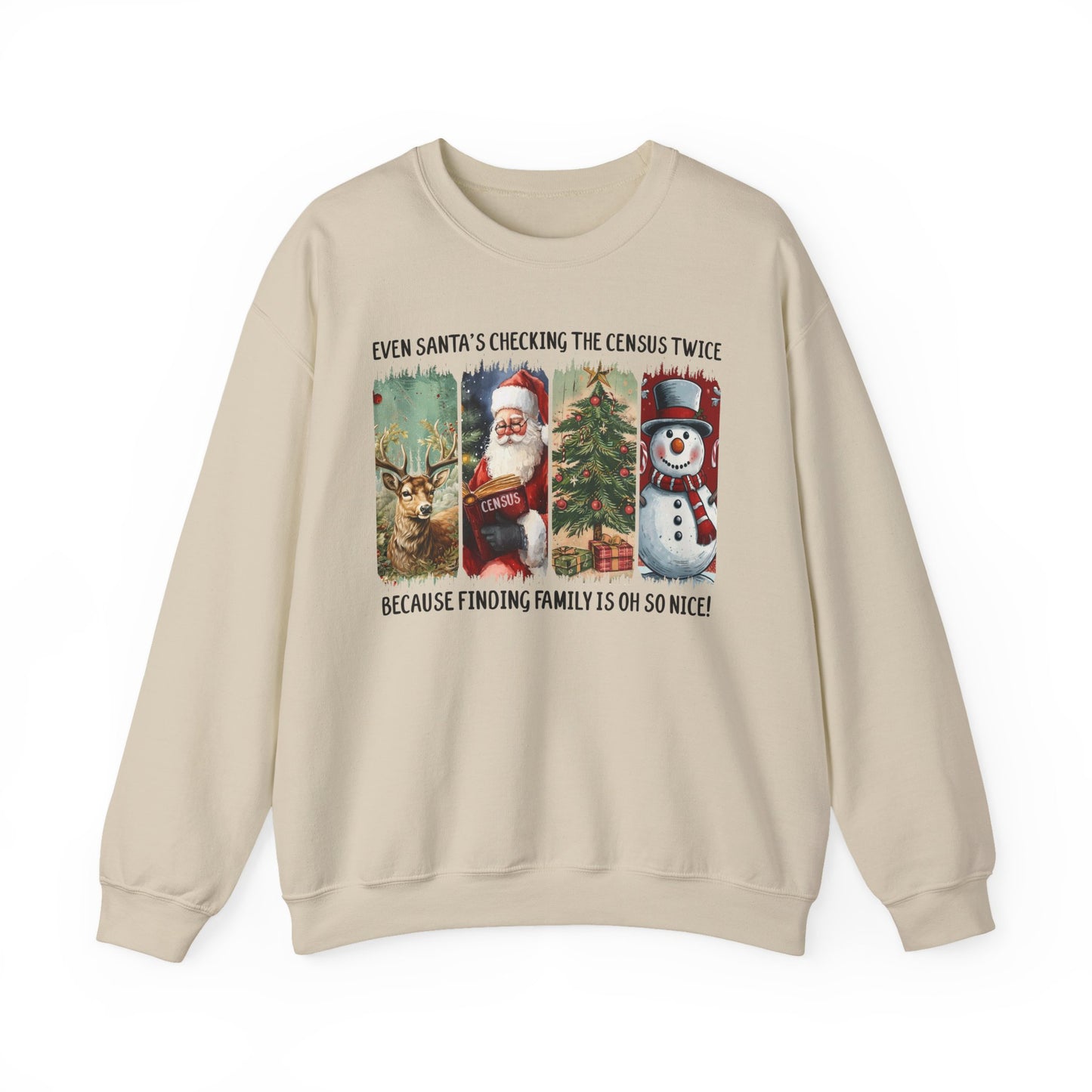Santa’s Checking the Census Twice Sweatshirt