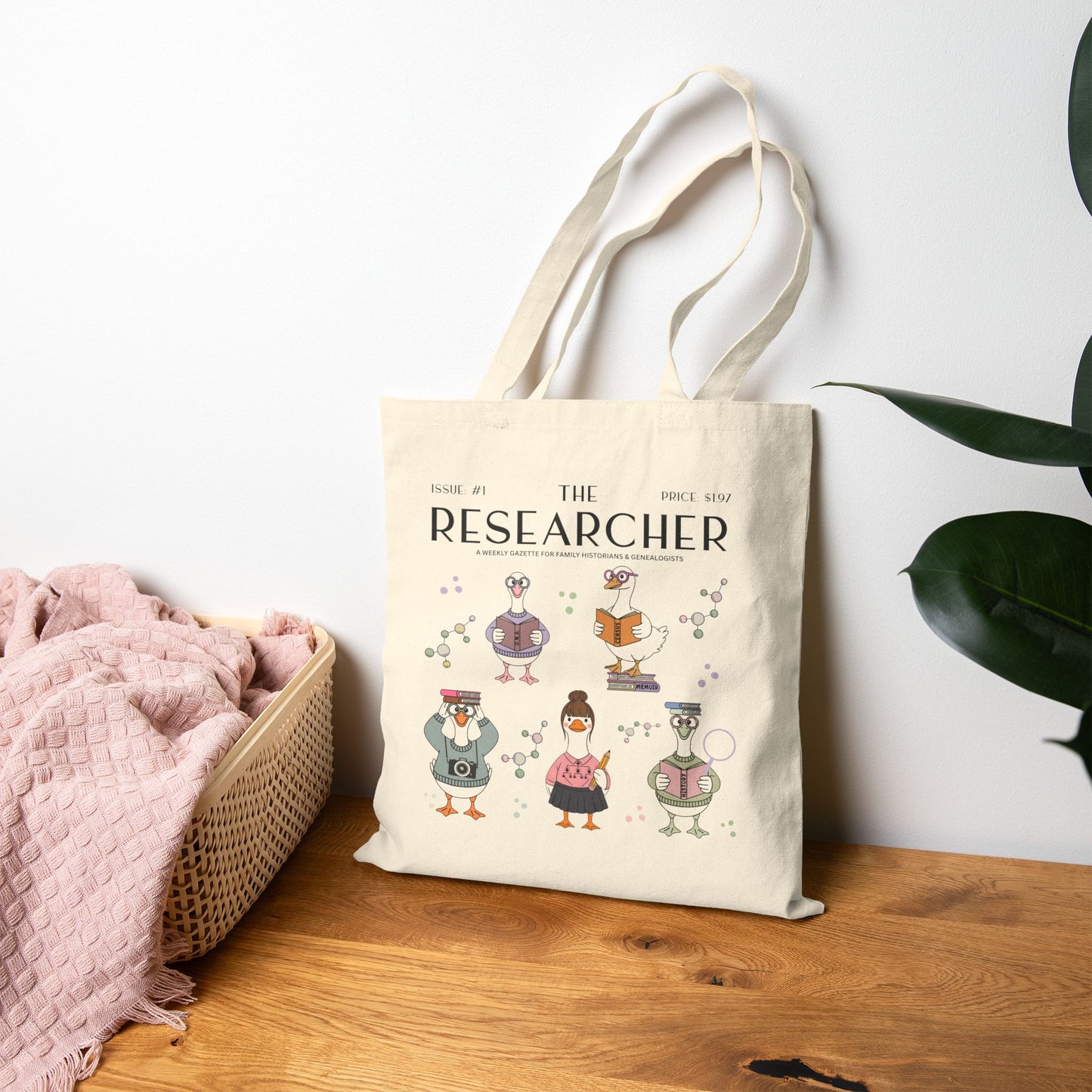 The Researcher Goose Tote Bag