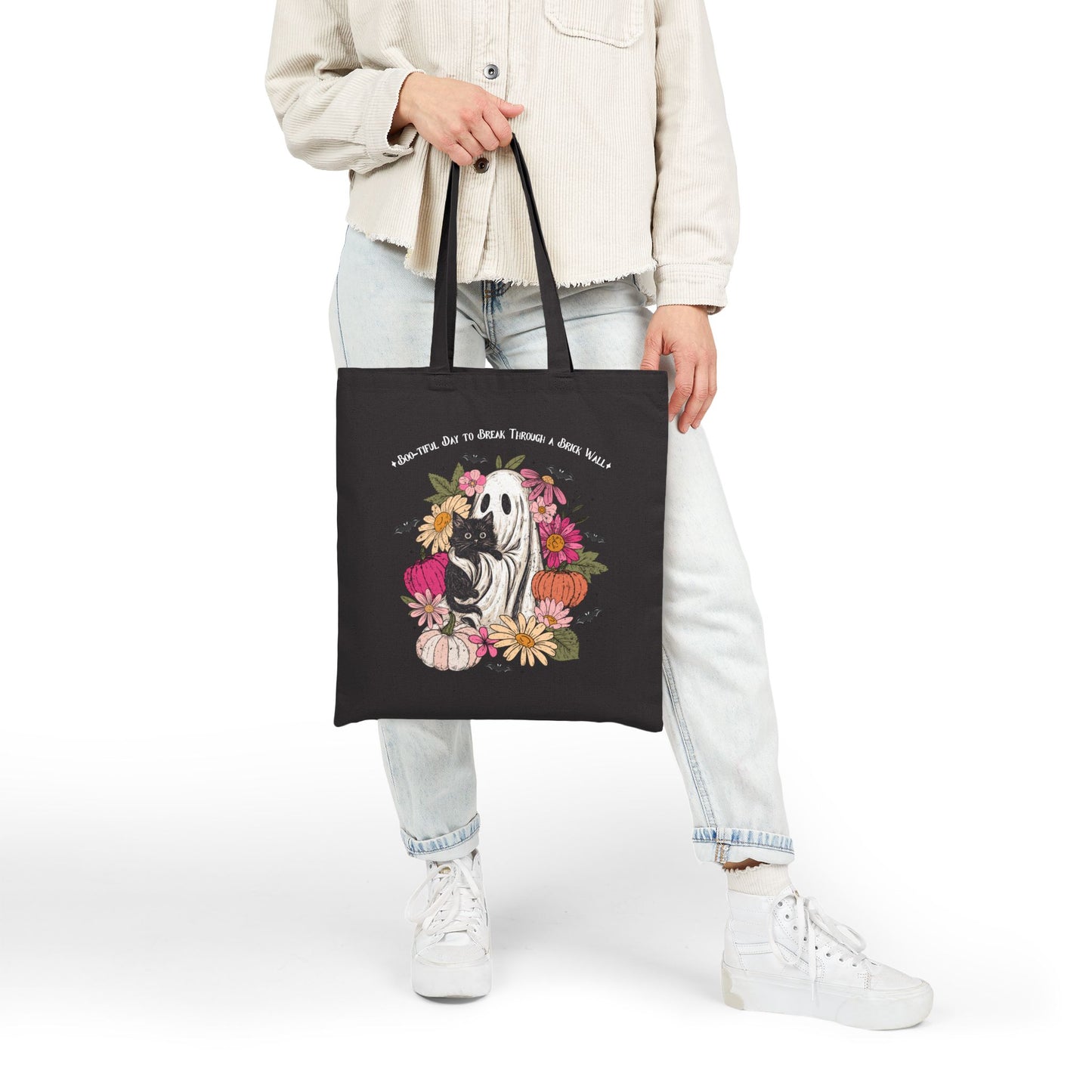 Boo-tiful Day to Break Through a Brick Wall Tote Bag