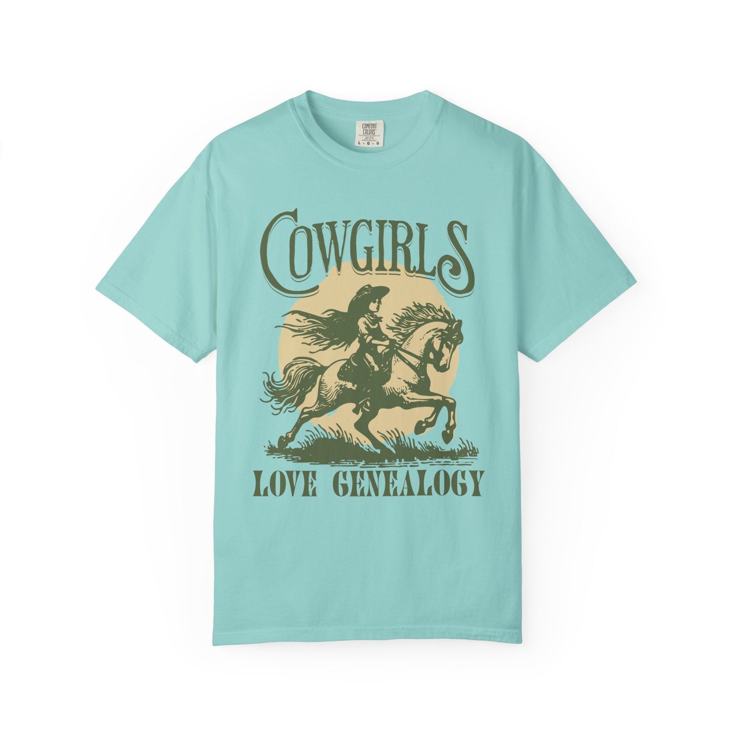 Cowgirls Love Genealogy Comfort Colors Genealogy T-Shirt