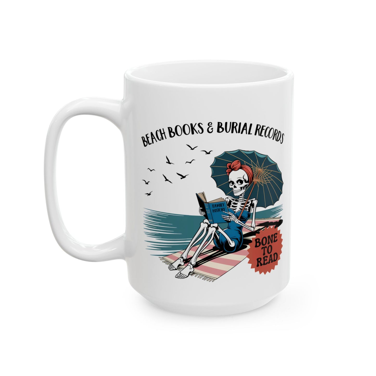 Bone to Read Skeleton Mug