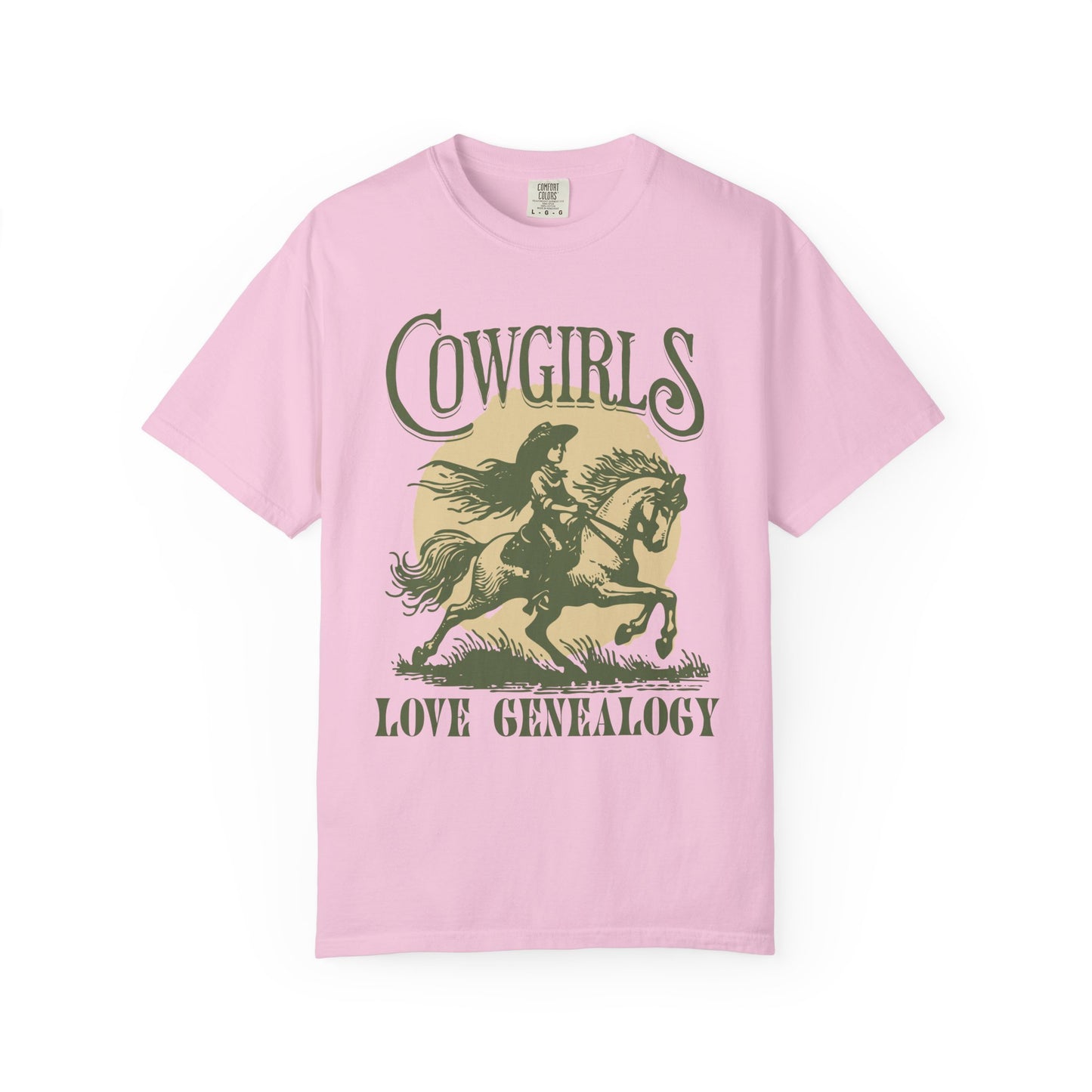 Cowgirls Love Genealogy Comfort Colors Genealogy T-Shirt