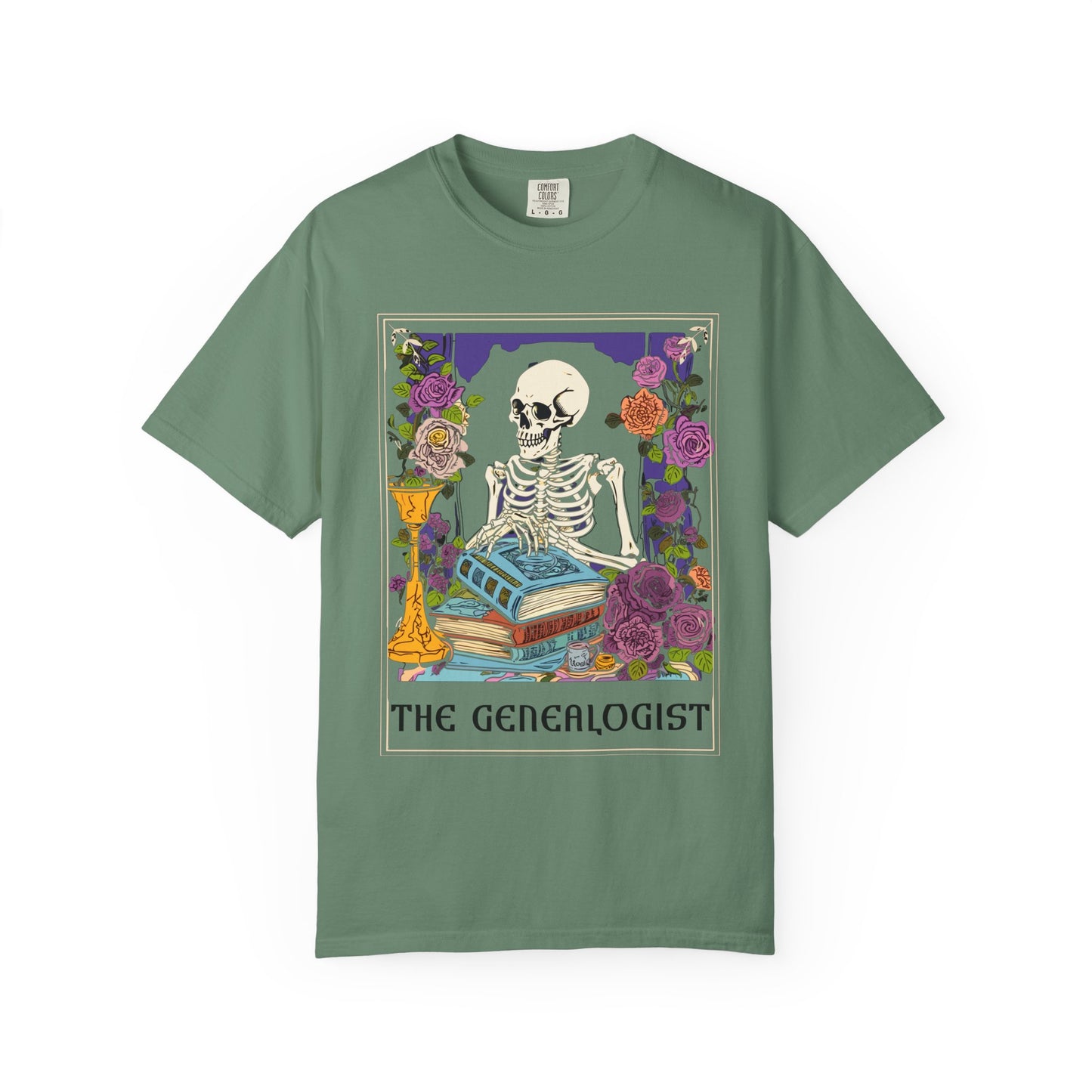 The Genealogist Vintage Skeleton Halloween T-Shirt