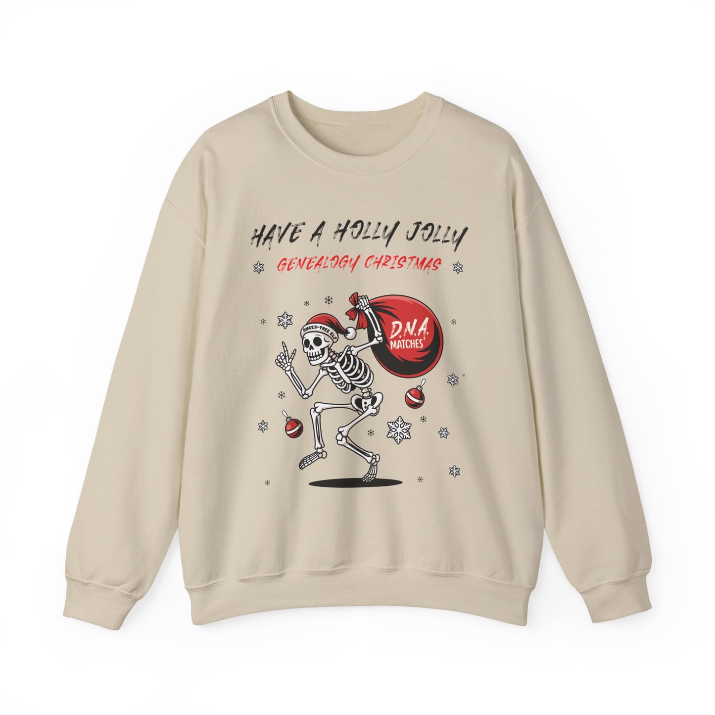 Holly Jolly Genealogy Christmas Sweatshirt