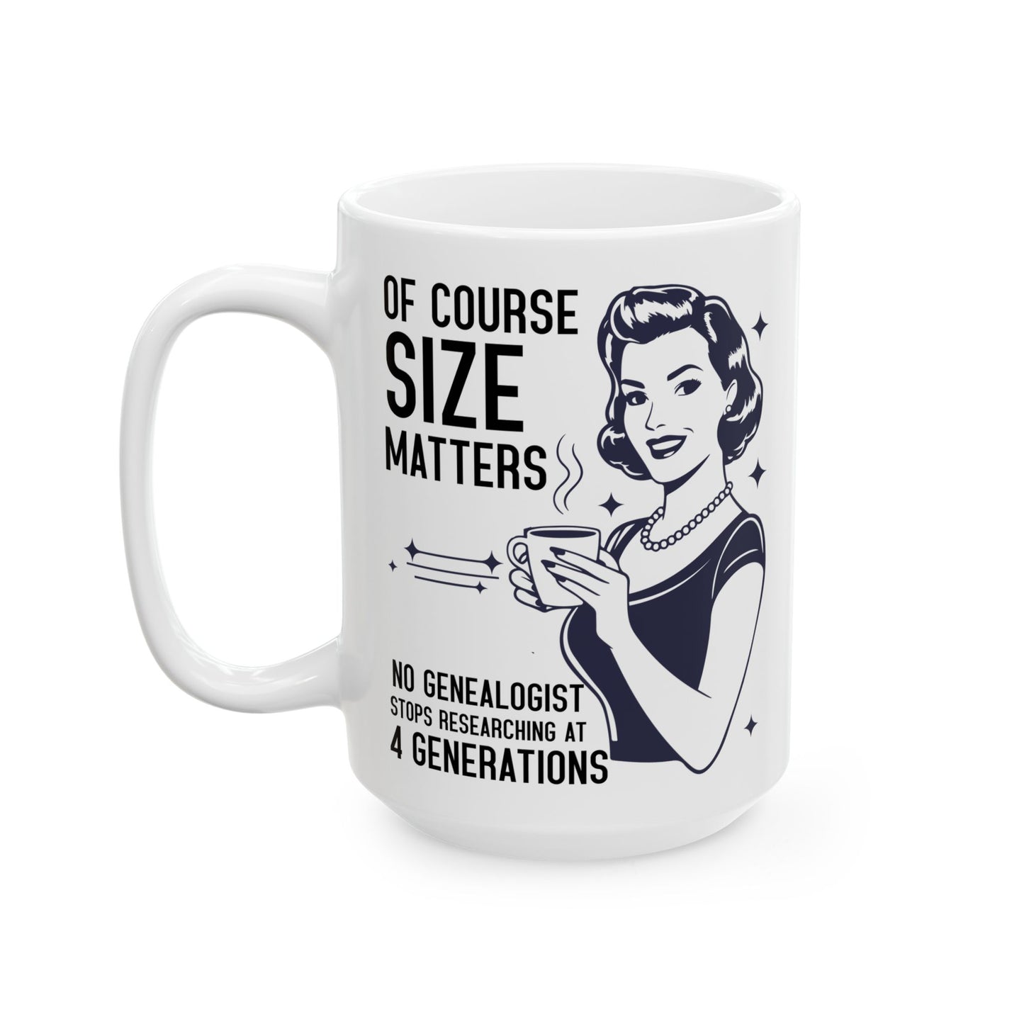 Size Matters Funny Genealogy Mug