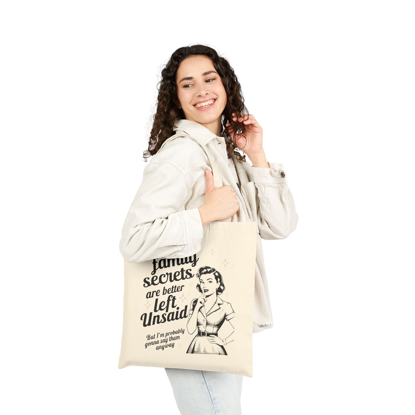 Funny Family Secrets Tote Bag