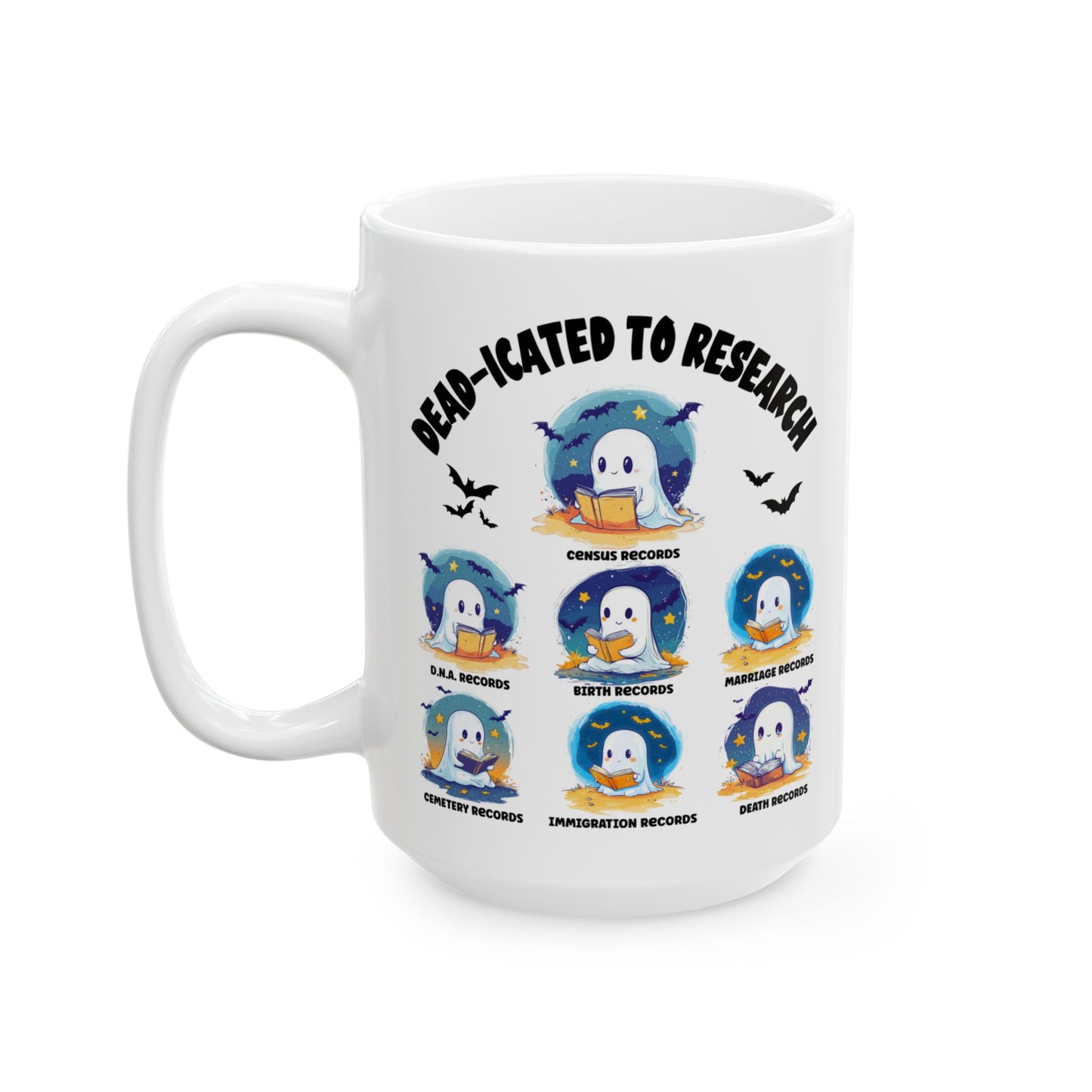 Dead-icated to Research Funny Mug