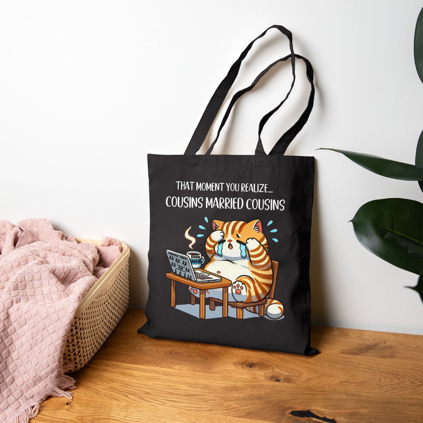 Funny Crying Cat Tote Bag