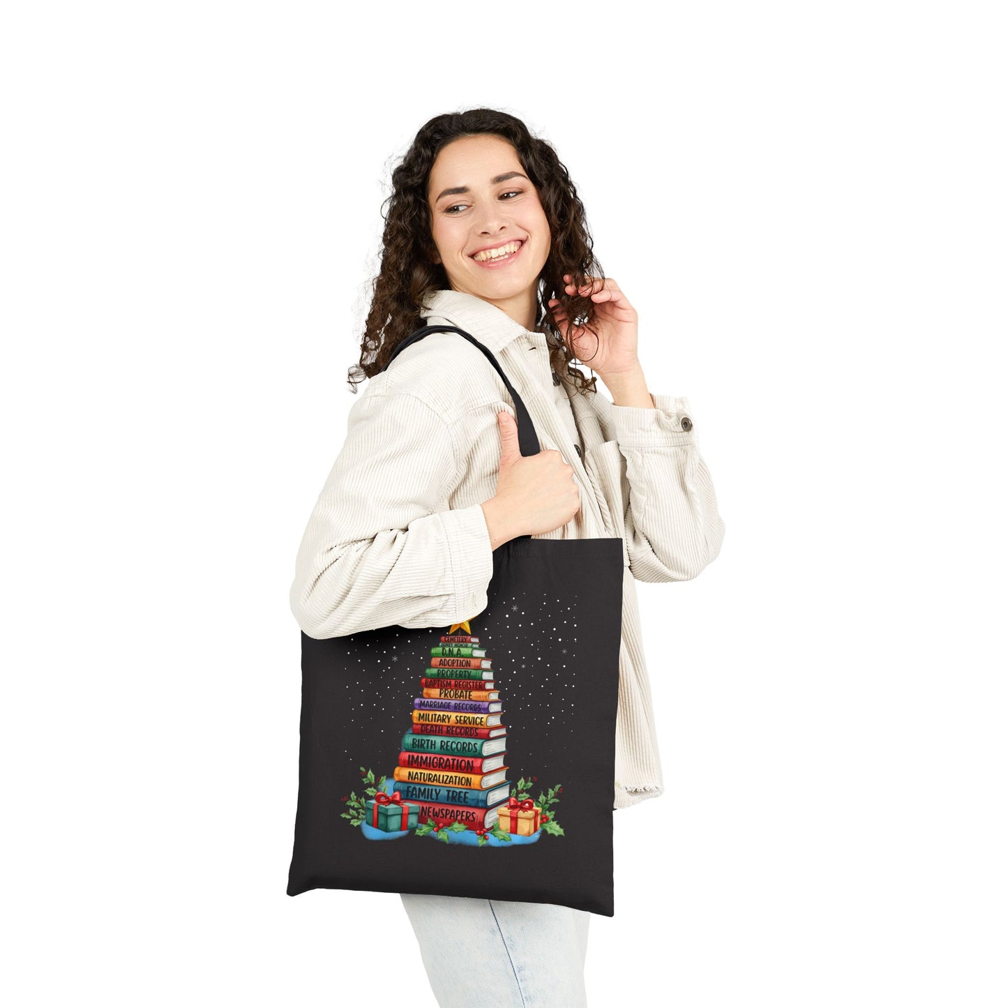 Genealogy Book Tree Tote Bag