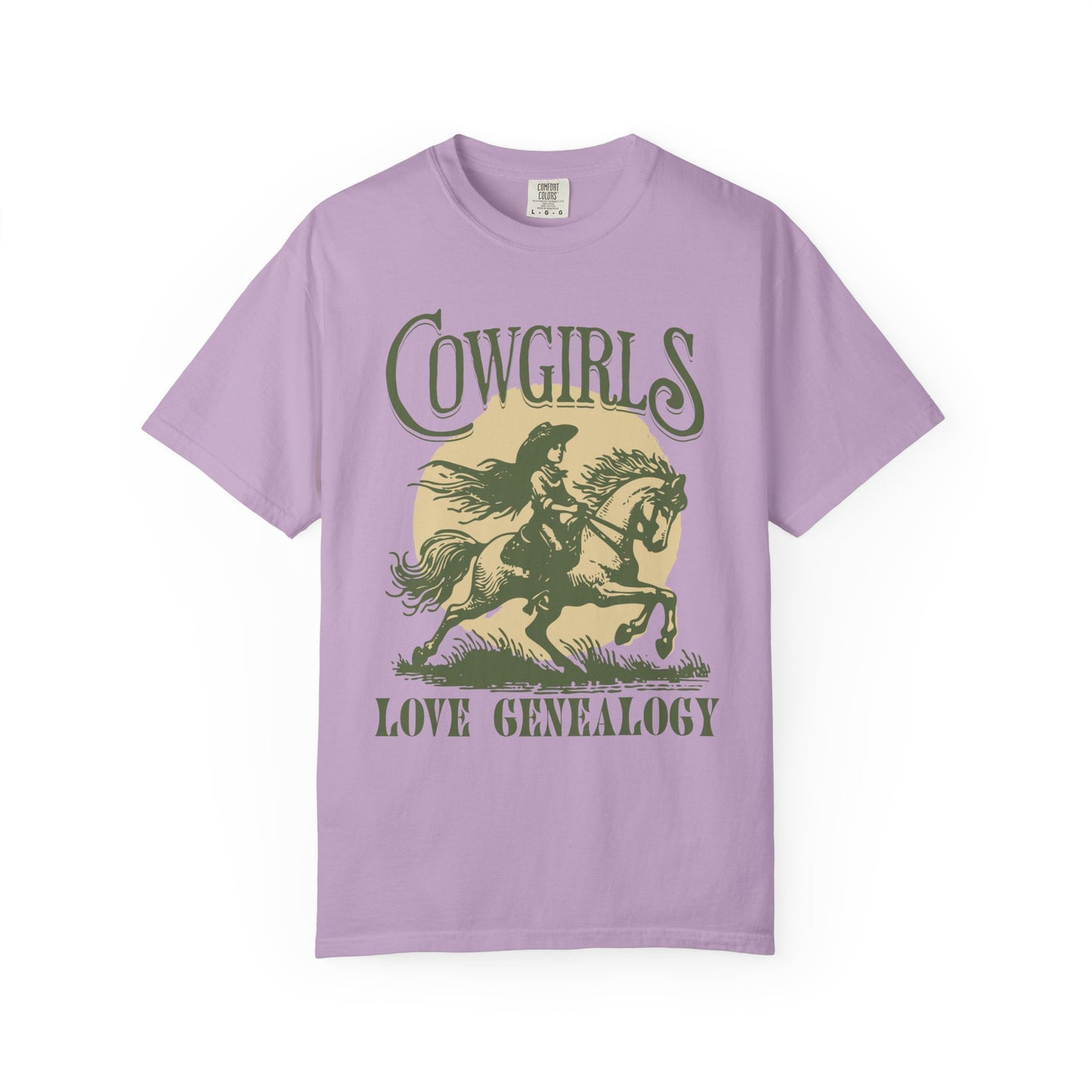 Cowgirls Love Genealogy Comfort Colors Genealogy T-Shirt