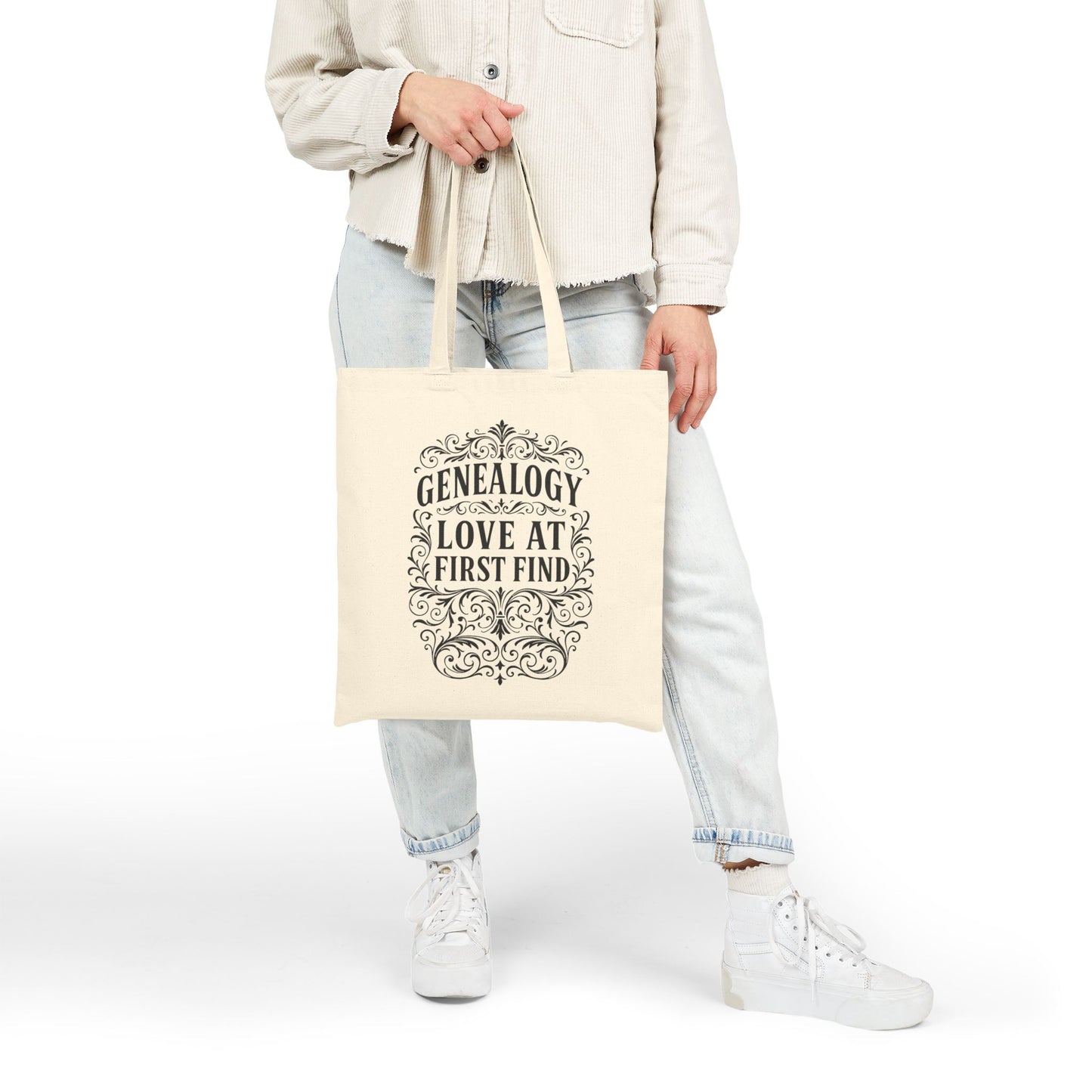 Love at First Find Genealogy Tote Bag