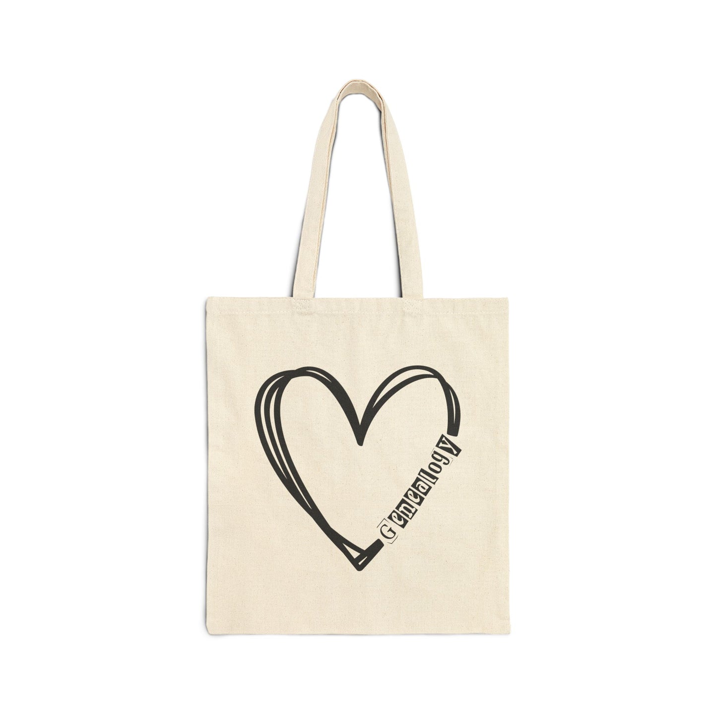 Genealogy Heart Tote Bag
