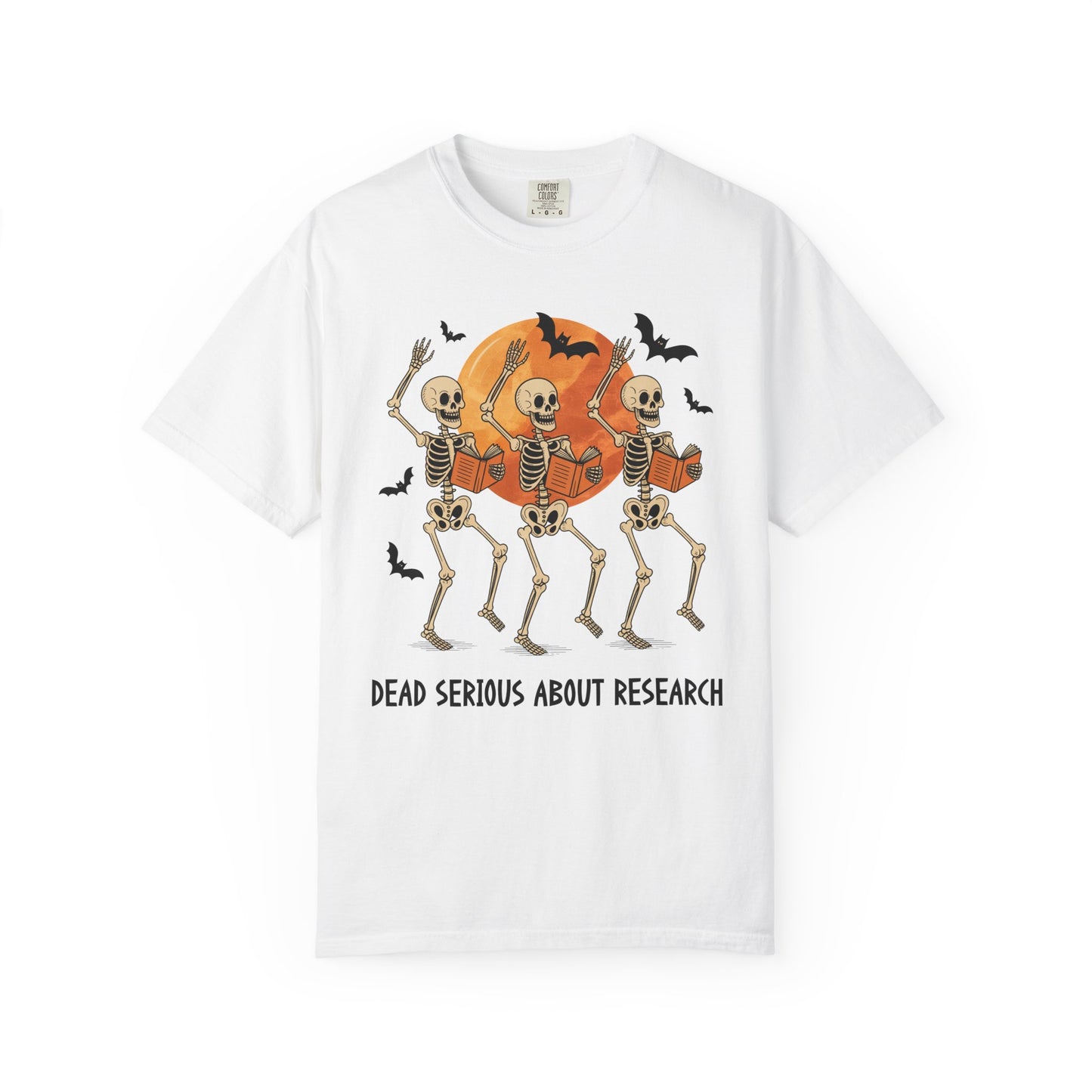Dead Serious about Research Skeleton Halloween T-Shirt