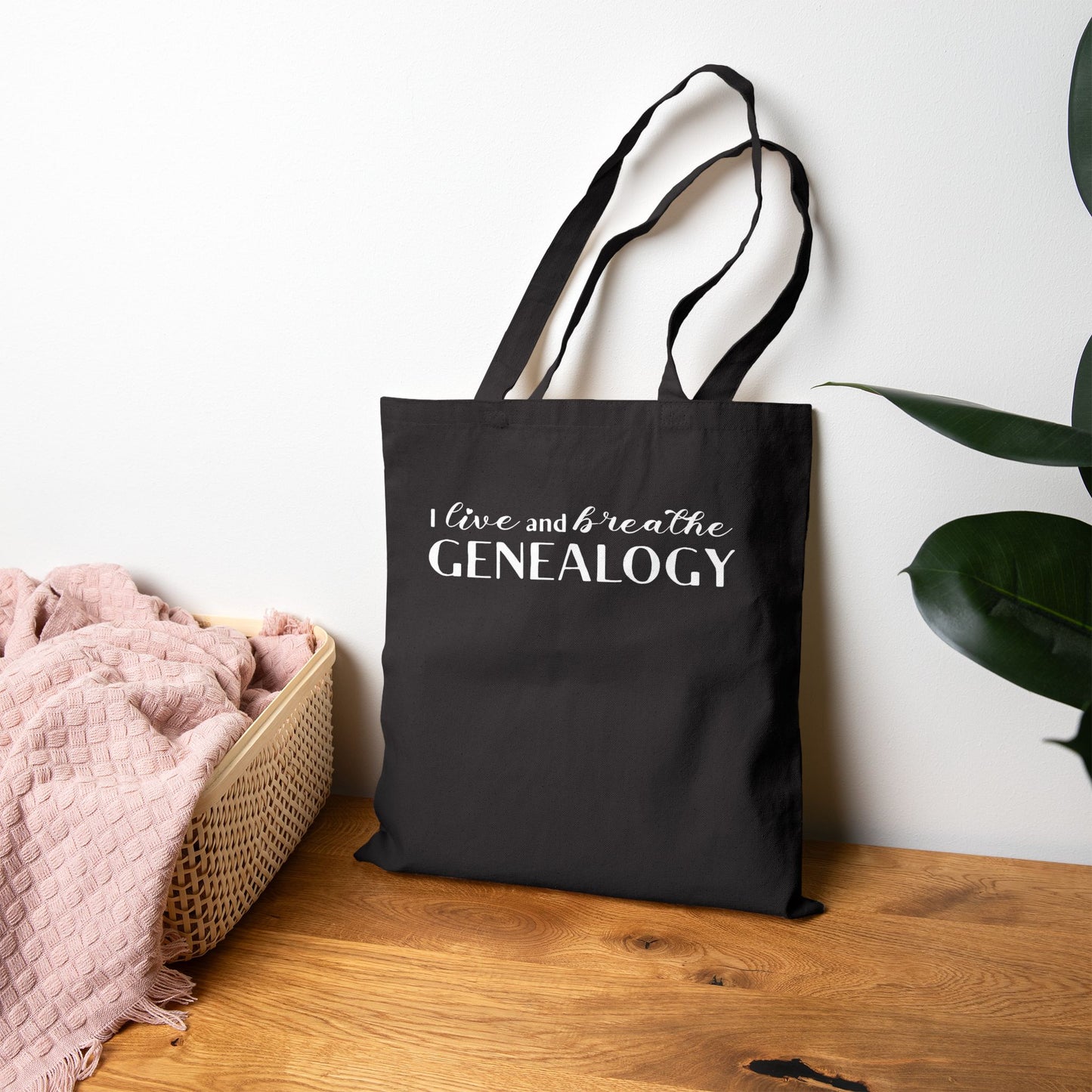 I Live and Breathe Genealogy Tote Bag