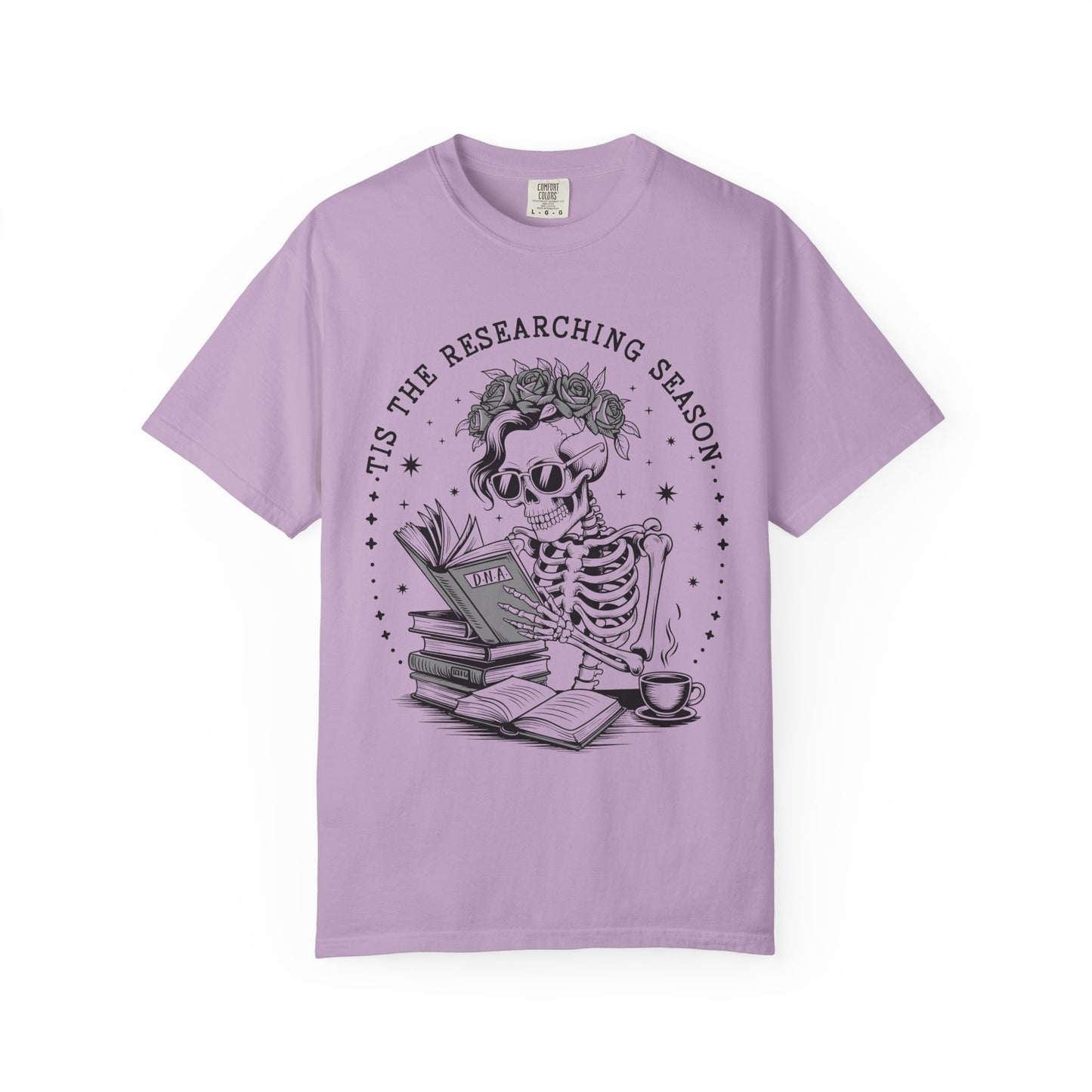 Tis the Researching Season Skeleton Shirt