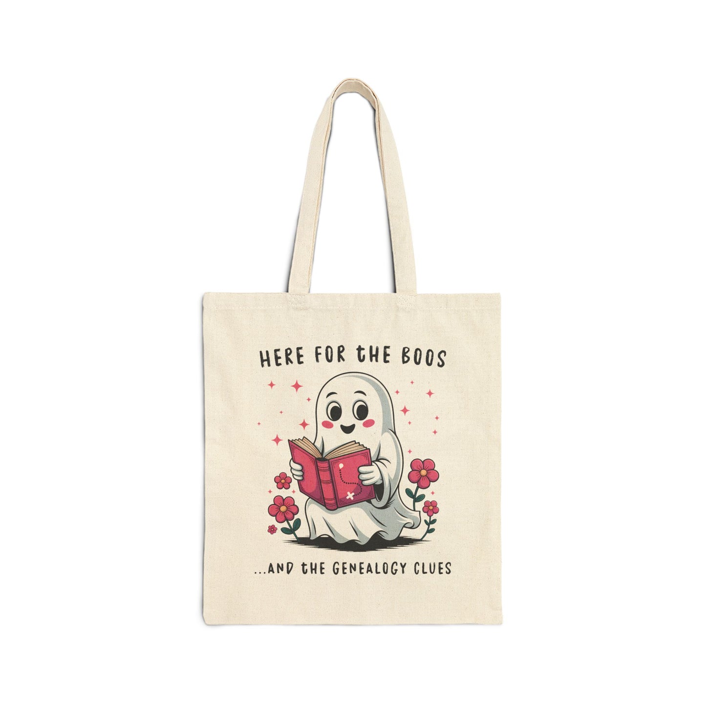 Here for the Boos and Family Clues Ghost Tote Bag