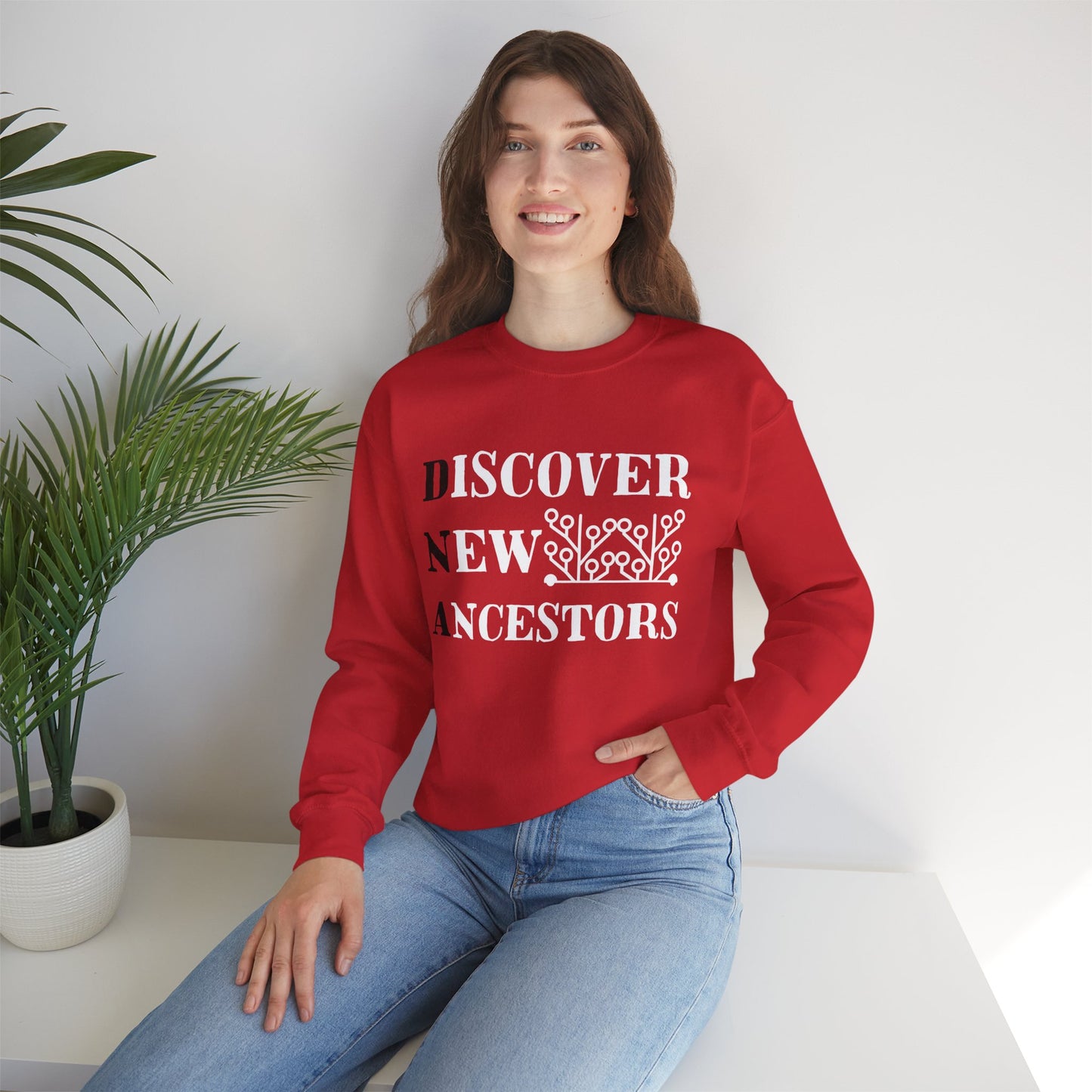 DNA - Discover New Ancestors Sweatshirt for Genealogy Fans