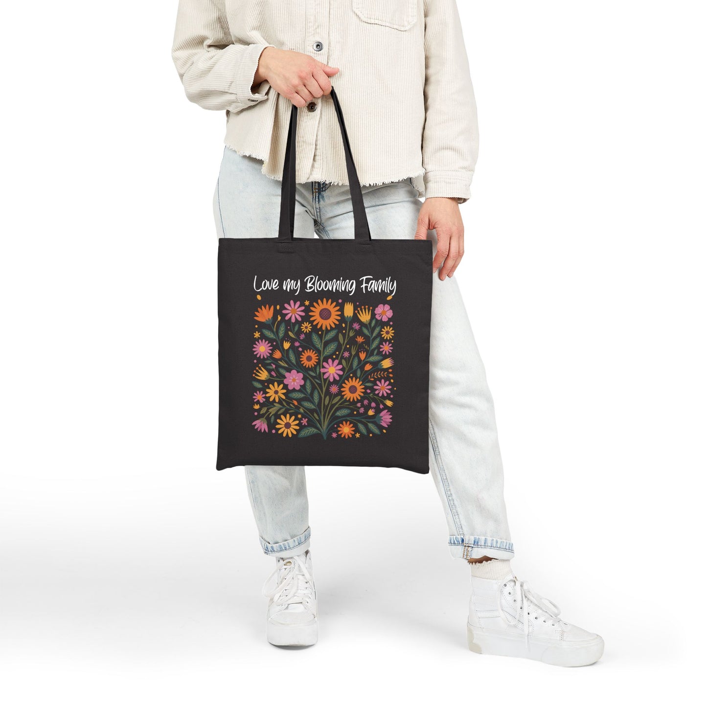 Love My Blooming Family Tote Bag
