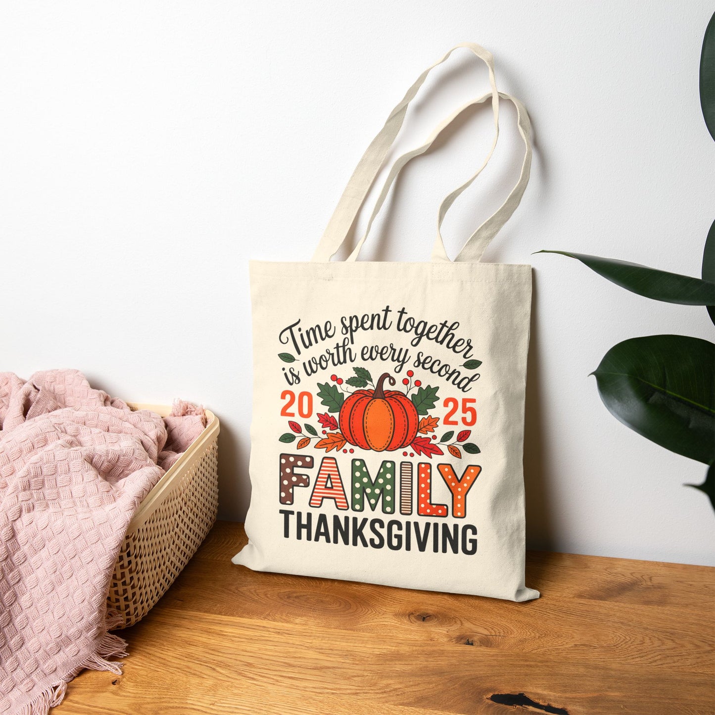 Thanksgiving Family Tote Bag