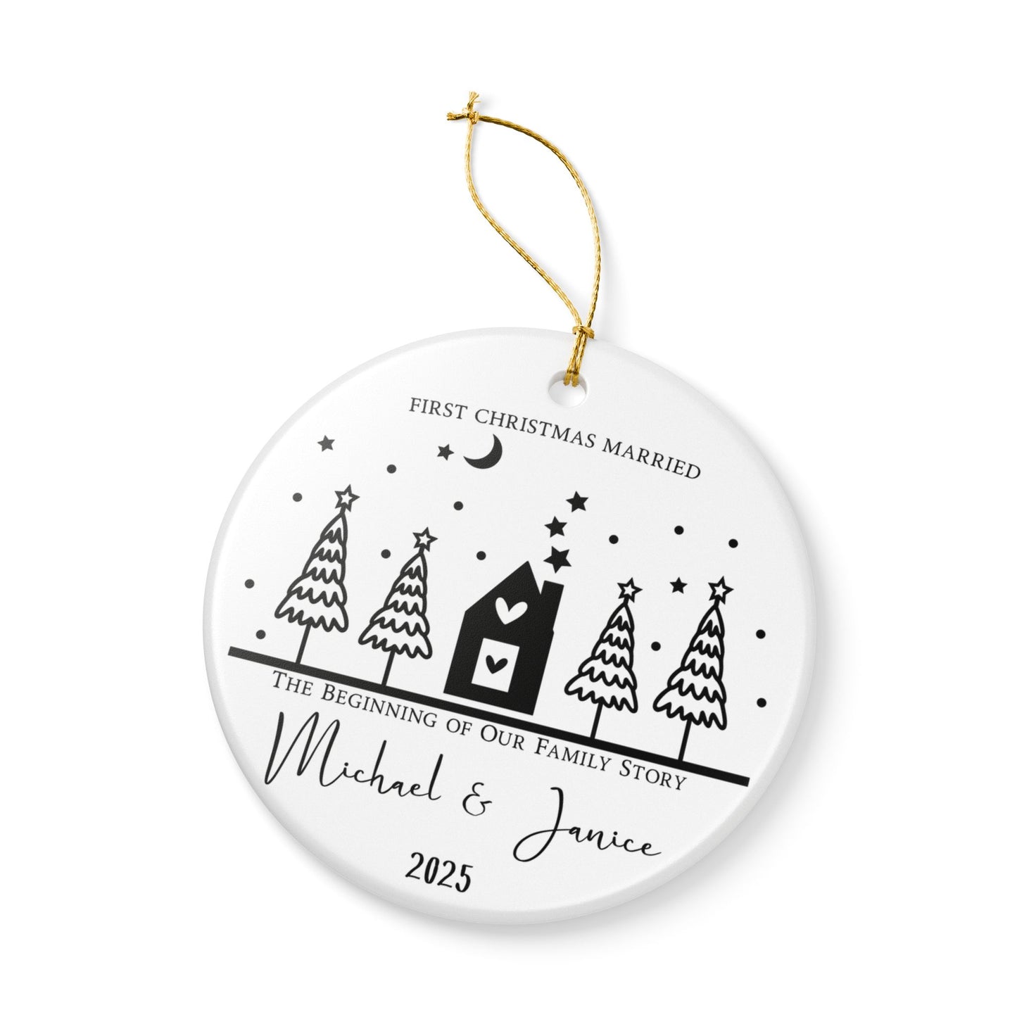 First Christmas Married Ornament
