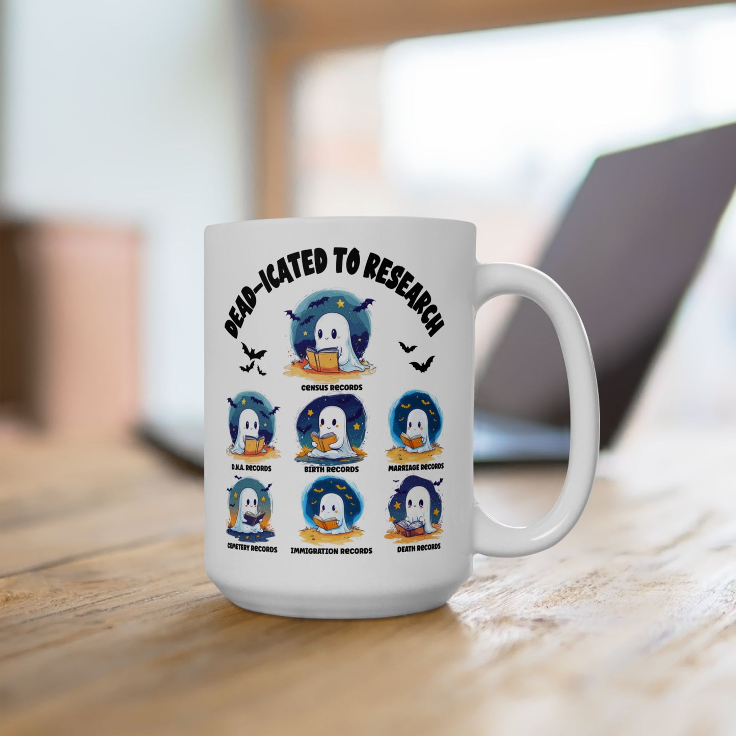 Dead-icated to Research Funny Mug