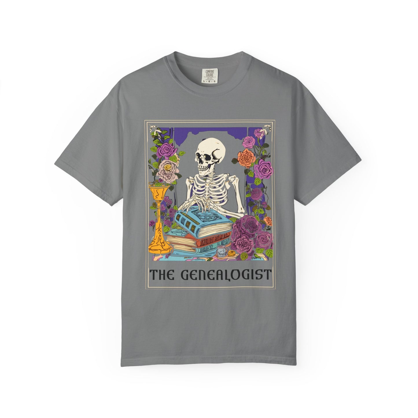 The Genealogist Vintage Skeleton Halloween T-Shirt
