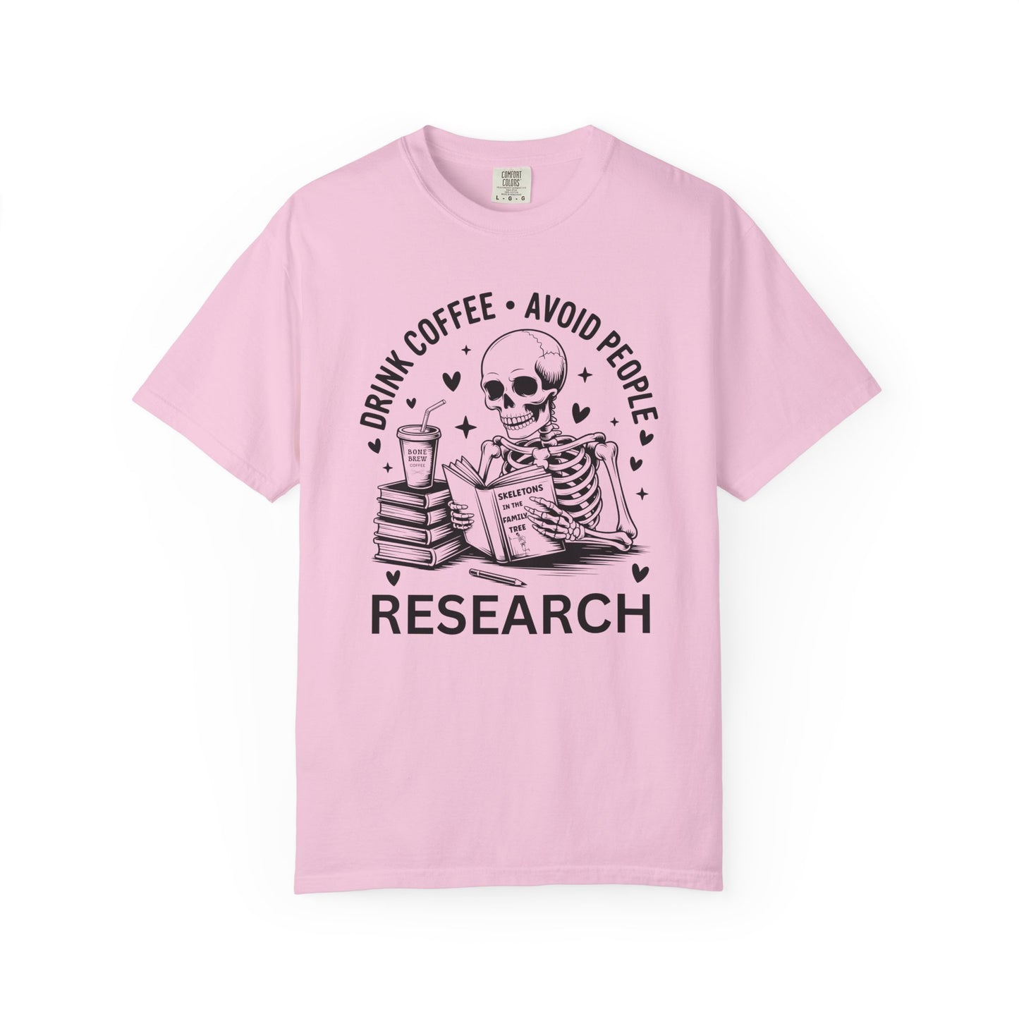 Bone Brew Coffee Research Halloween Genealogy T-Shirt