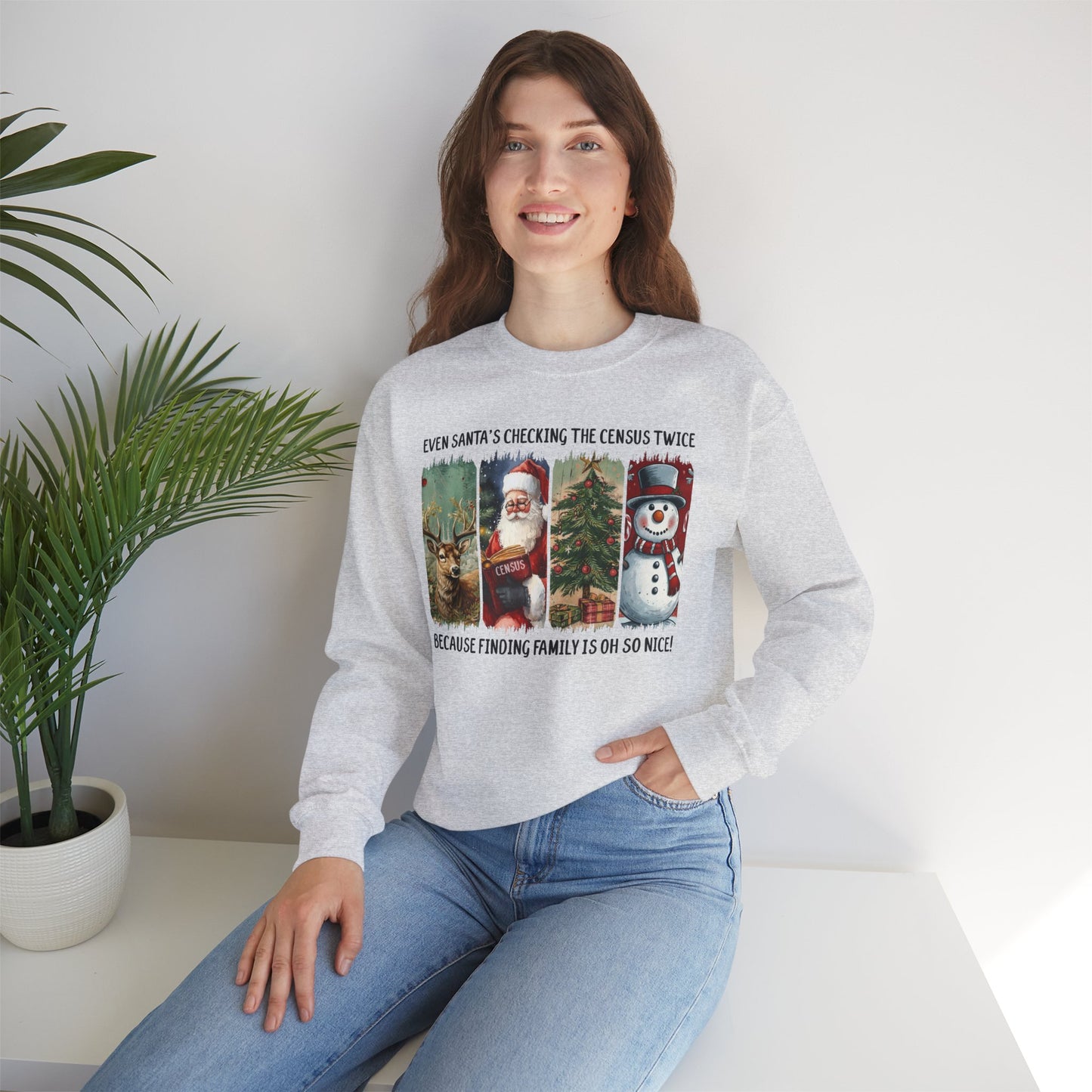 Santa’s Checking the Census Twice Sweatshirt